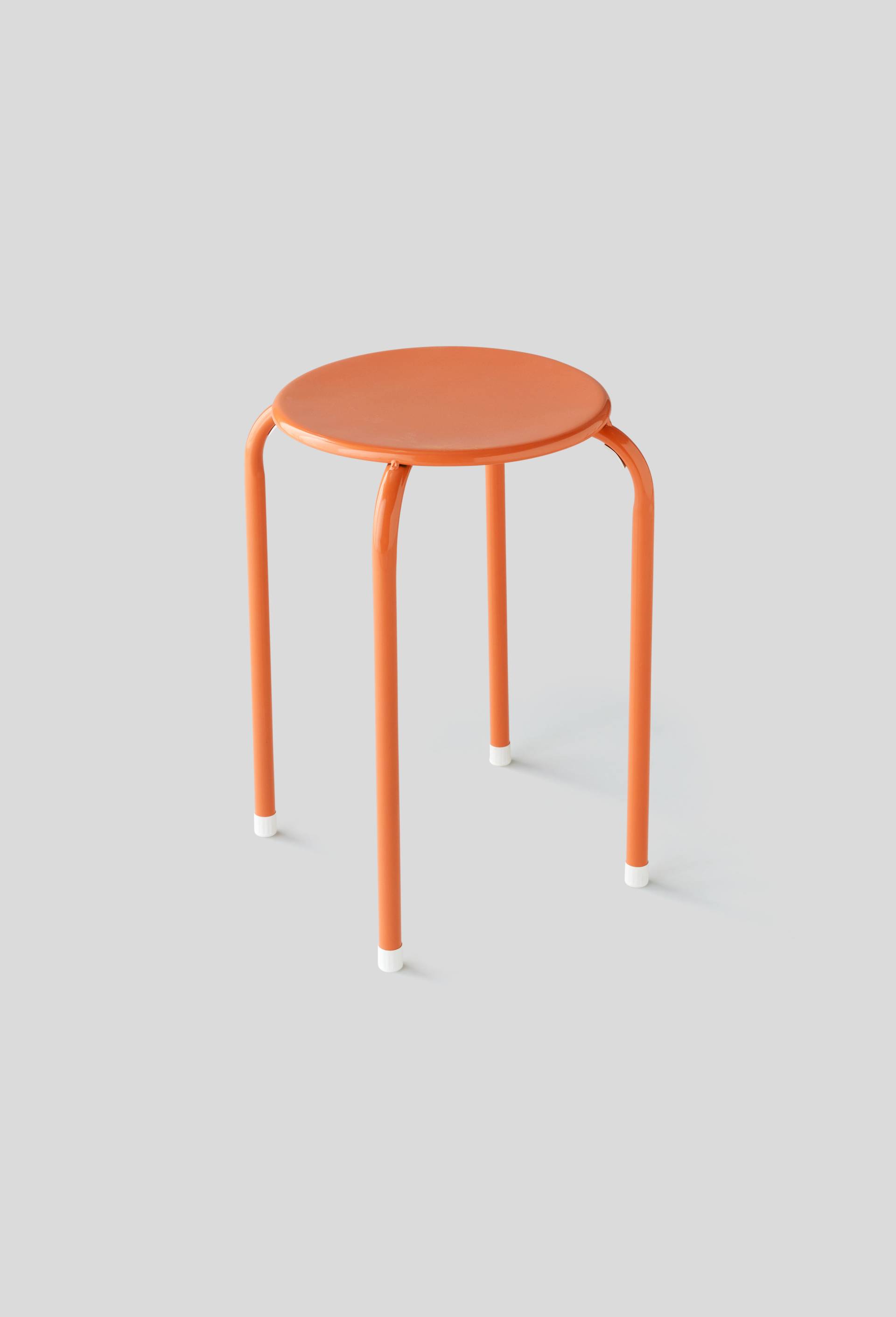 Tabouret empilable, 2 modèles, Orange clair, large image number 0