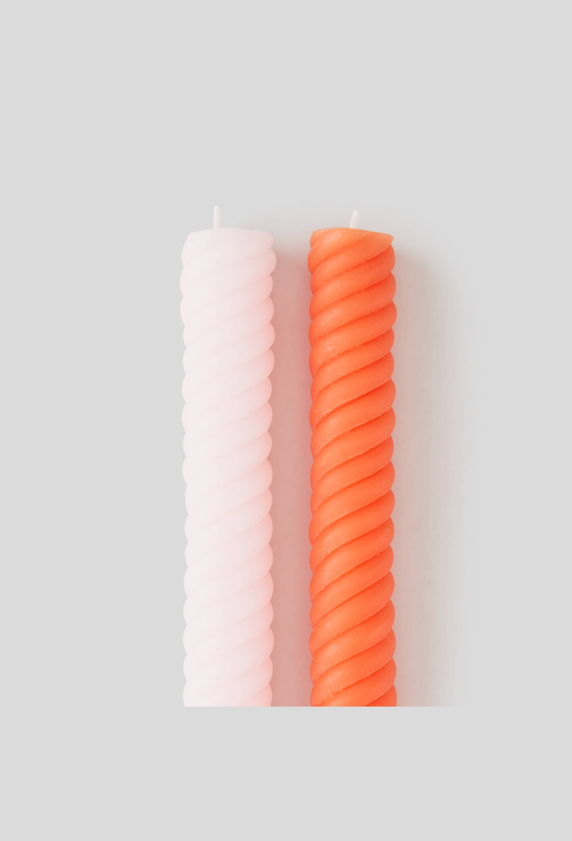 2 Bougies flambeaux colorées, Rose, large image number 1.0