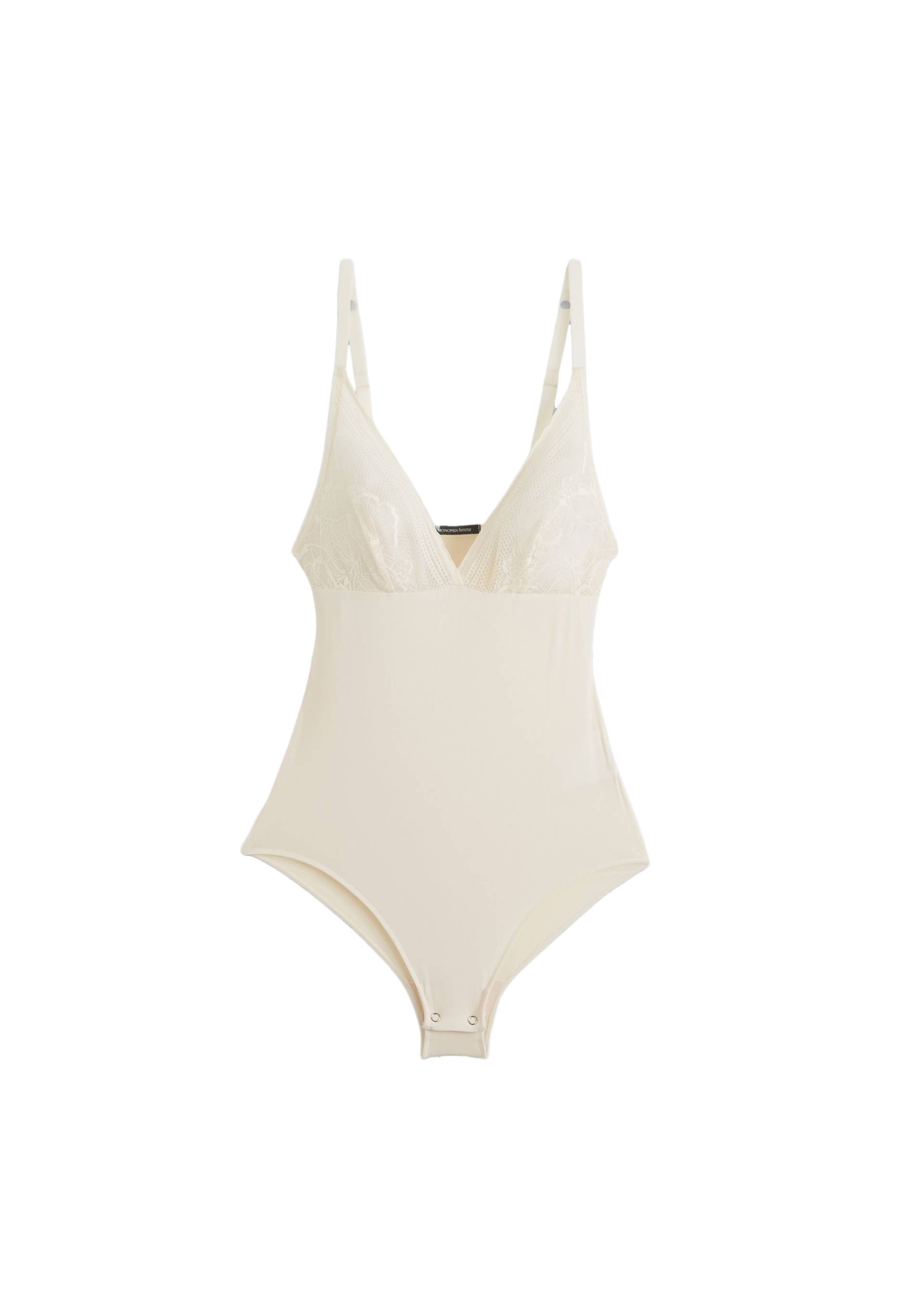 Body en dentelle, Beige clair, large image number 3.0
