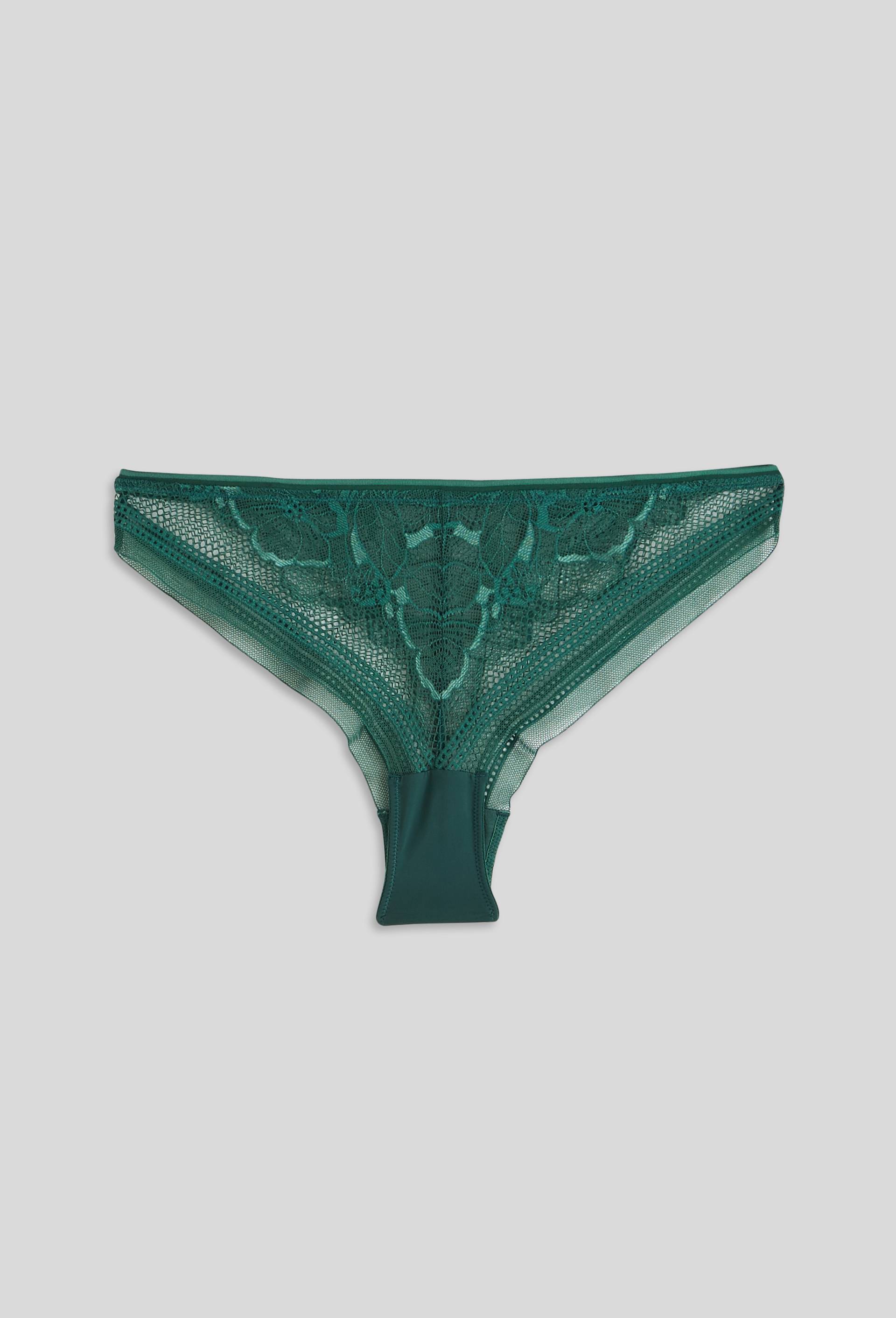 Tanga en dentelle, Vert, large image number 0