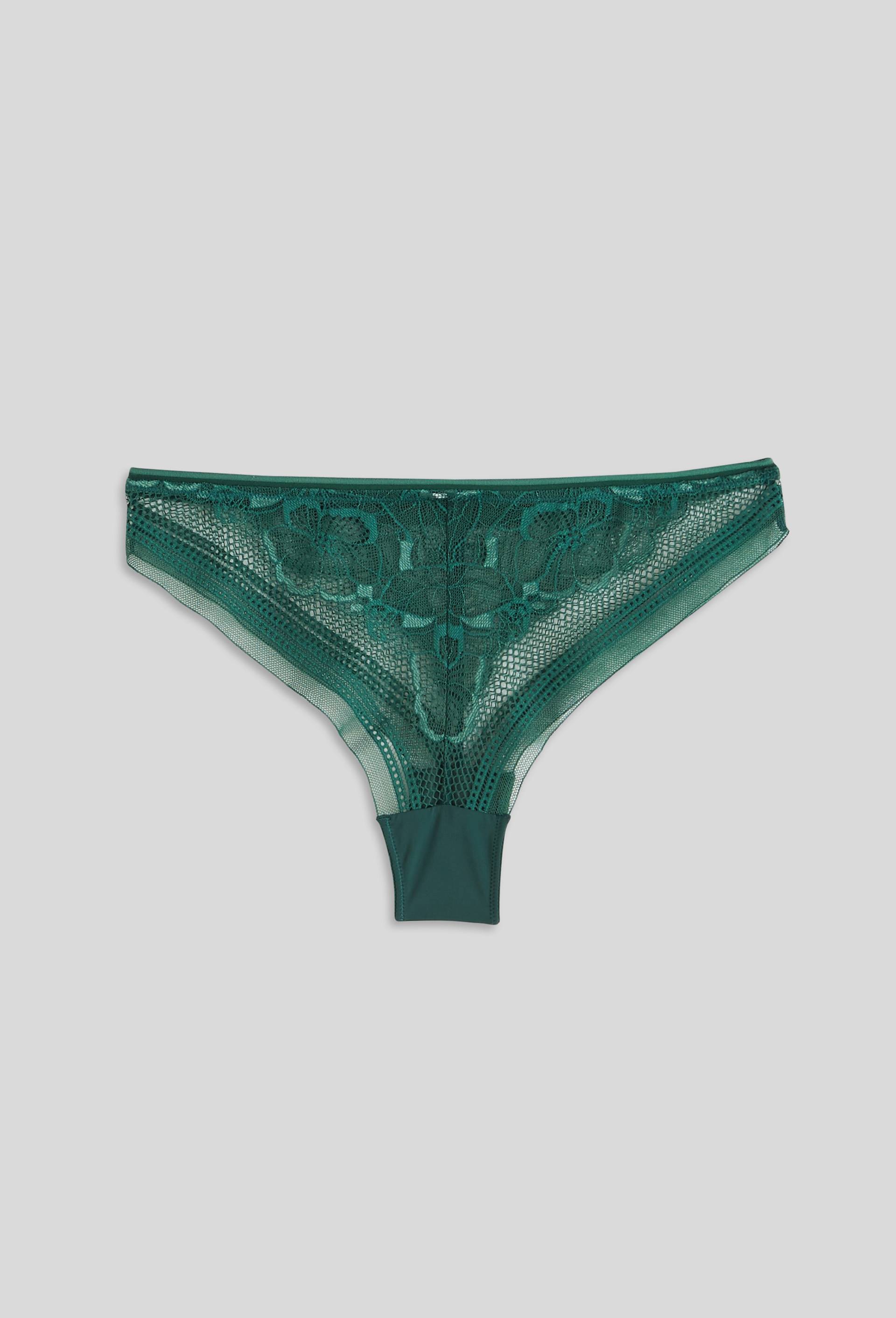 Tanga en dentelle, Vert, large image number 1