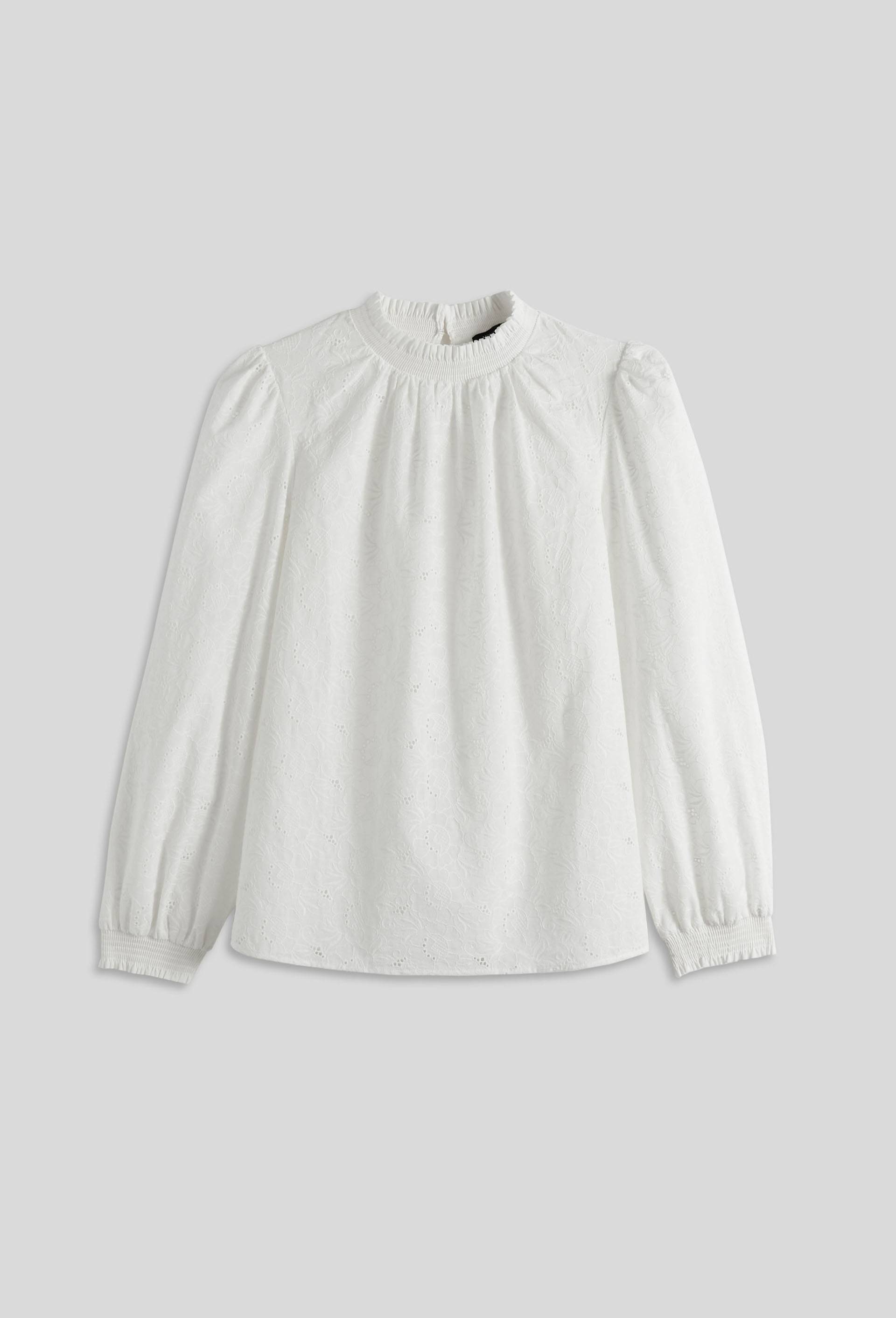 Blouse en coton brodé, Blanc, large image number 2.0