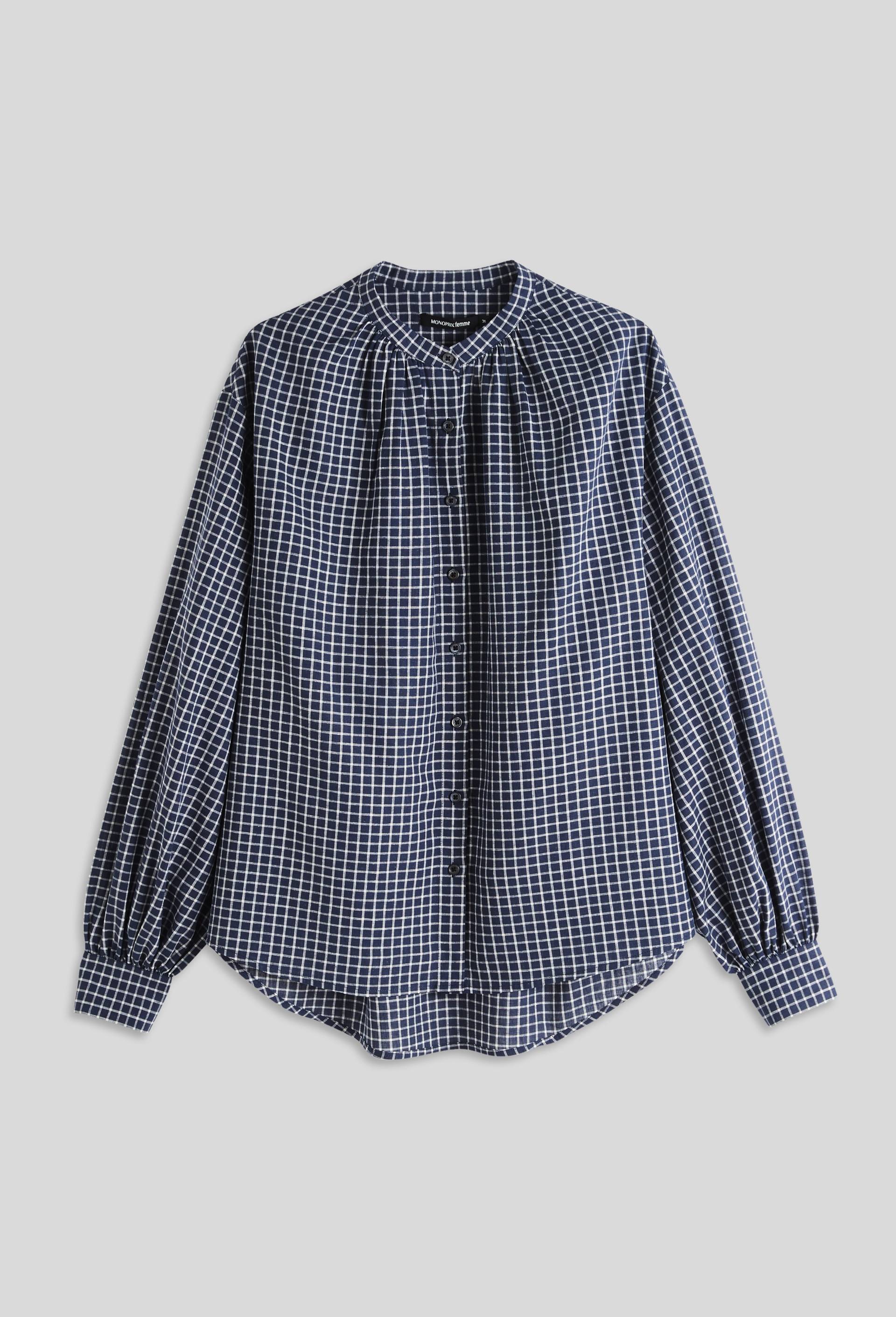 Chemise à carreaux, Bleu foncé, large image number 2