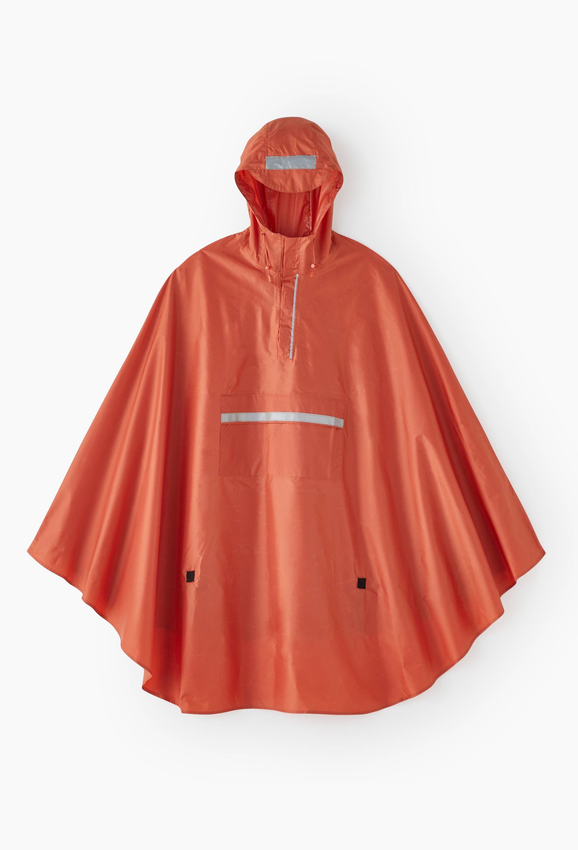 Cape de pluie, adulte, Orange fonc&eacute;, large image number 0