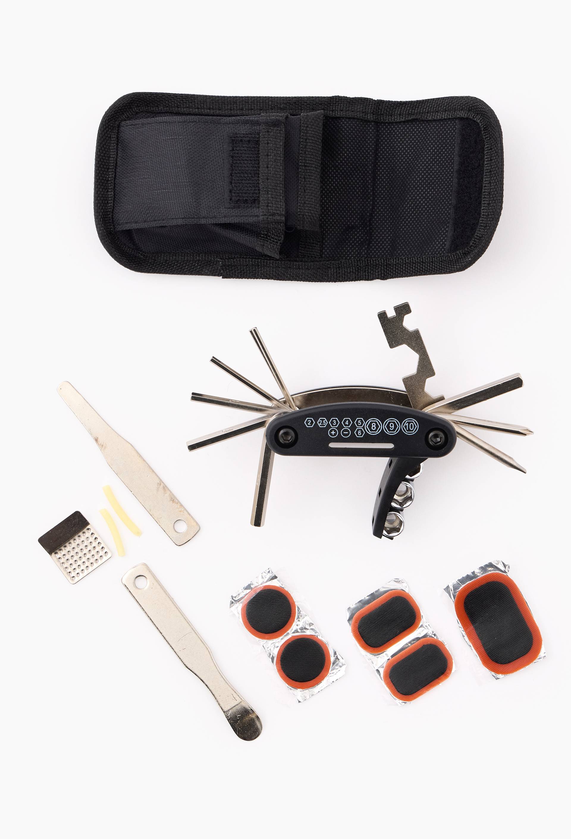 Pochette kit de r&eacute;paration pour v&eacute;lo, Noir, large image number 1