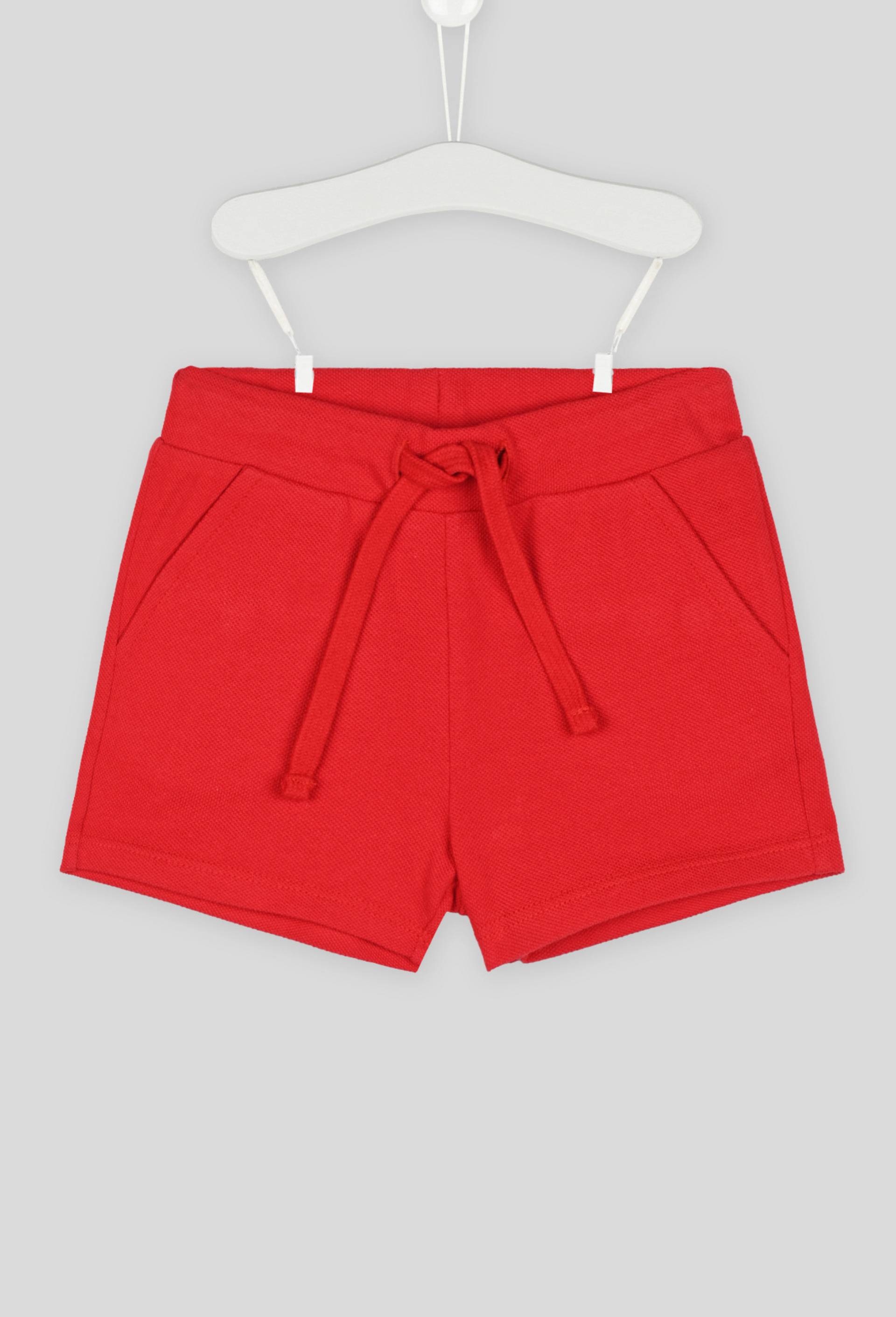 Short uni en piqué de coton BIO GOTS, Rouge, large image number 0