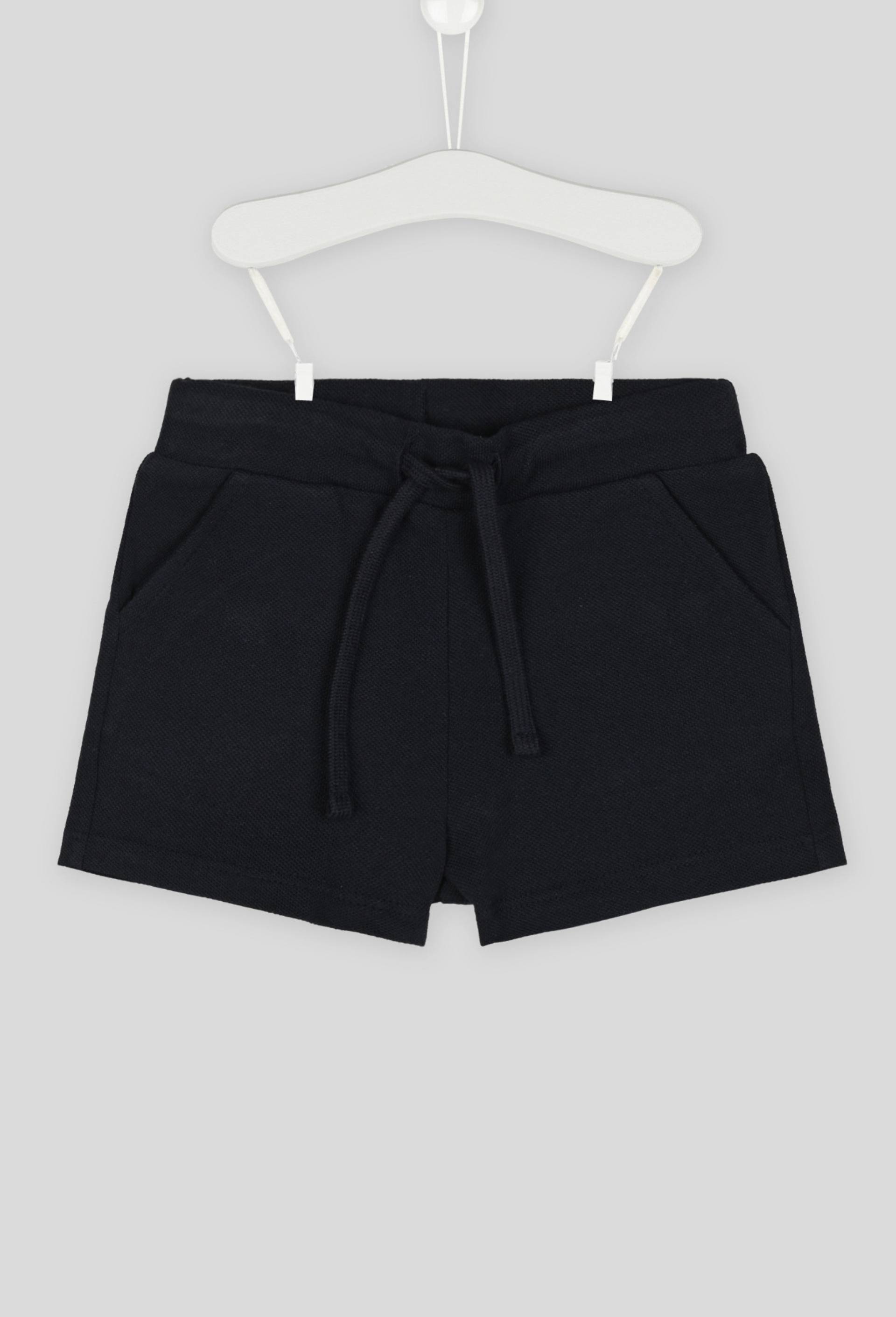 Short uni en piqué de coton BIO GOTS, BLEU, large image number 0