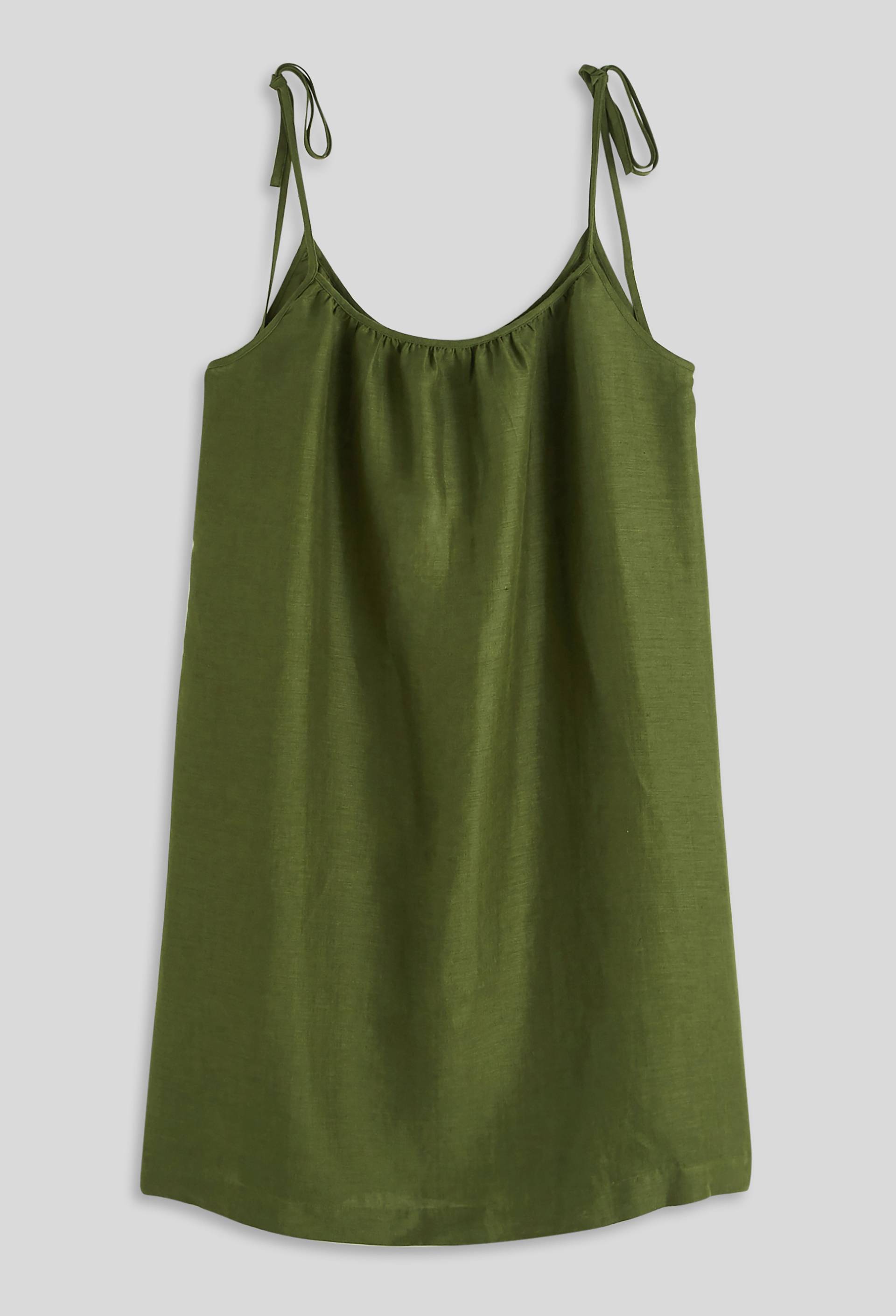 Chemise de nuit en lin, Vert foncé, large image number 2