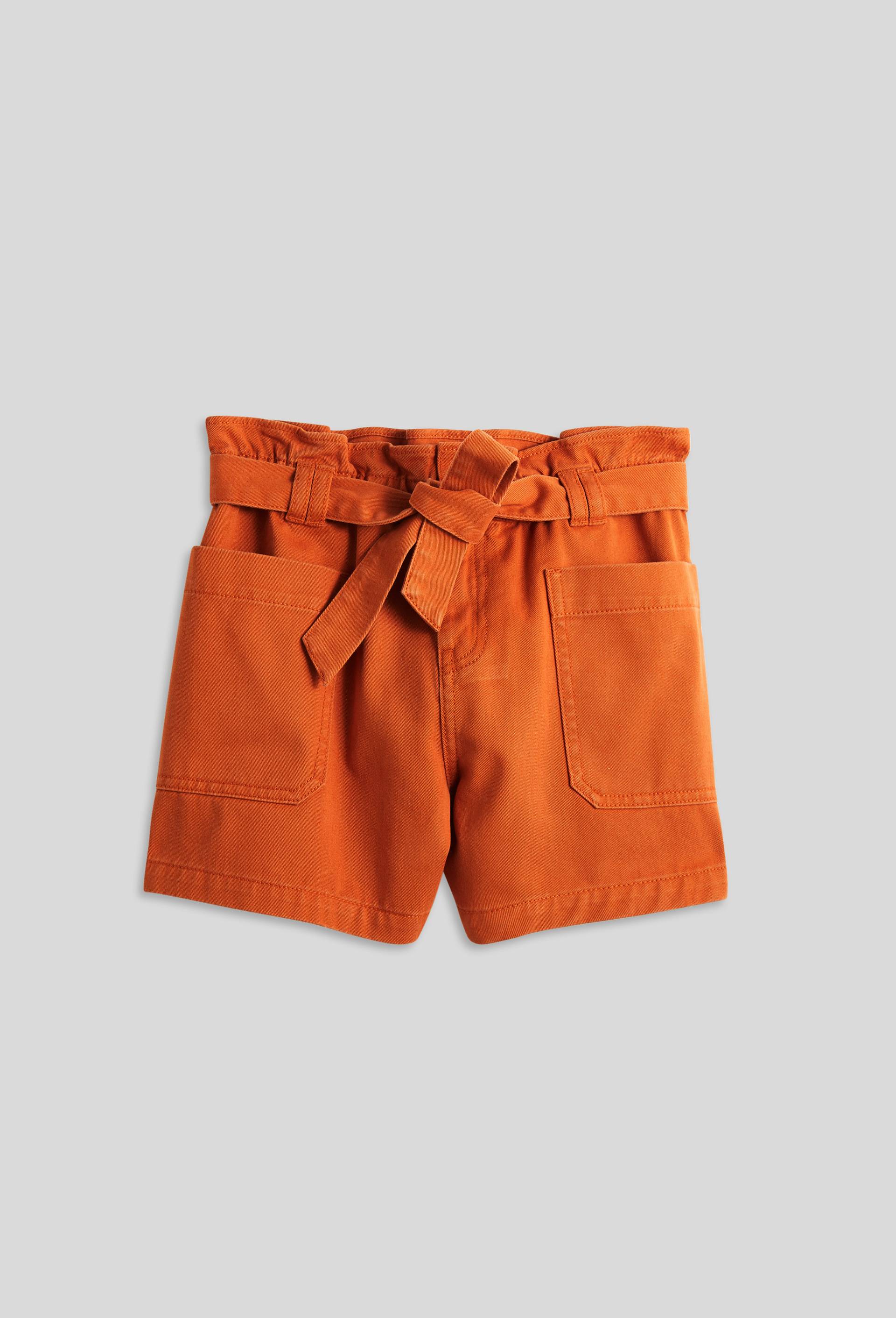 Short en twill ceinturé, Brun, large image number 1
