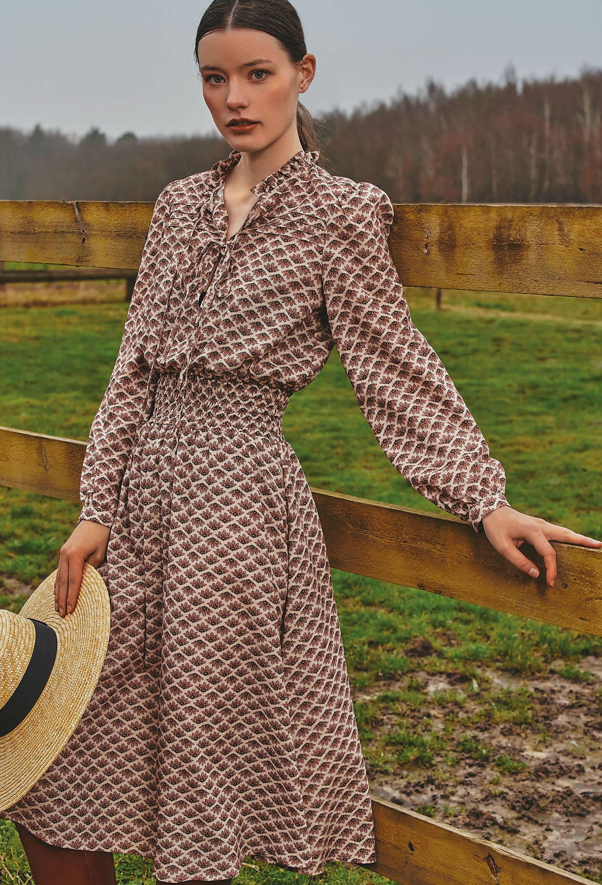 Robe imprimée, Beige clair, large image number 0