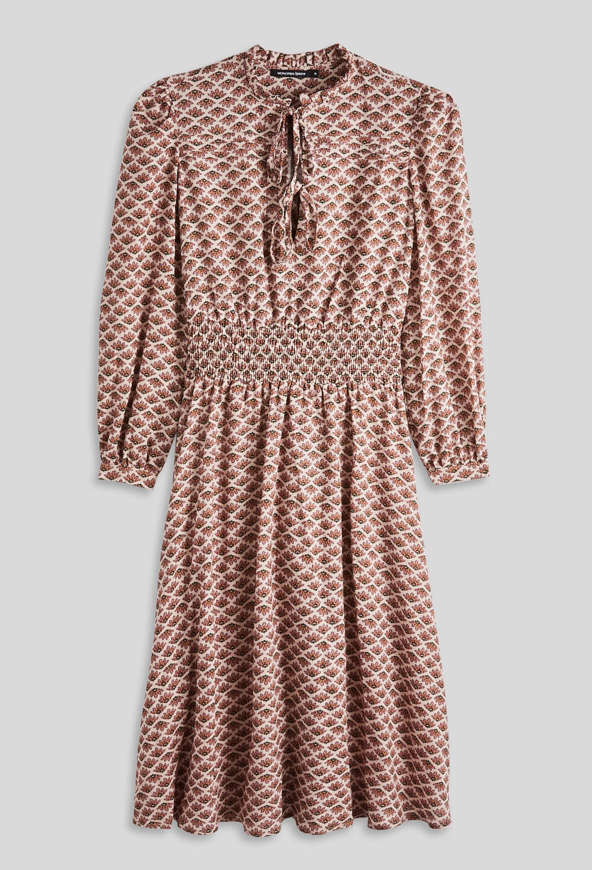 Robe imprimée, Beige clair, large image number 2.0
