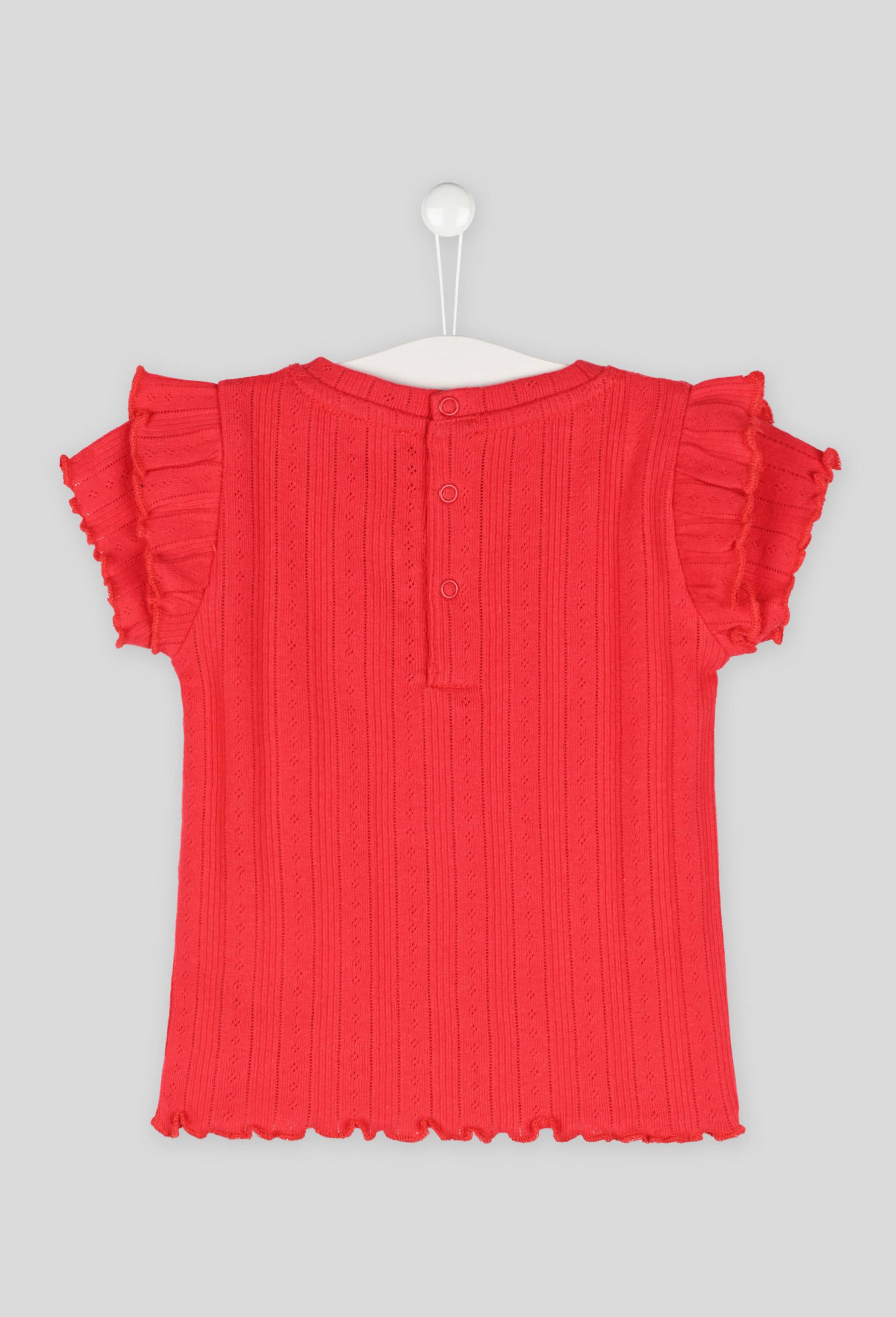 T-shirt manches courtes, Rouge, large image number 1