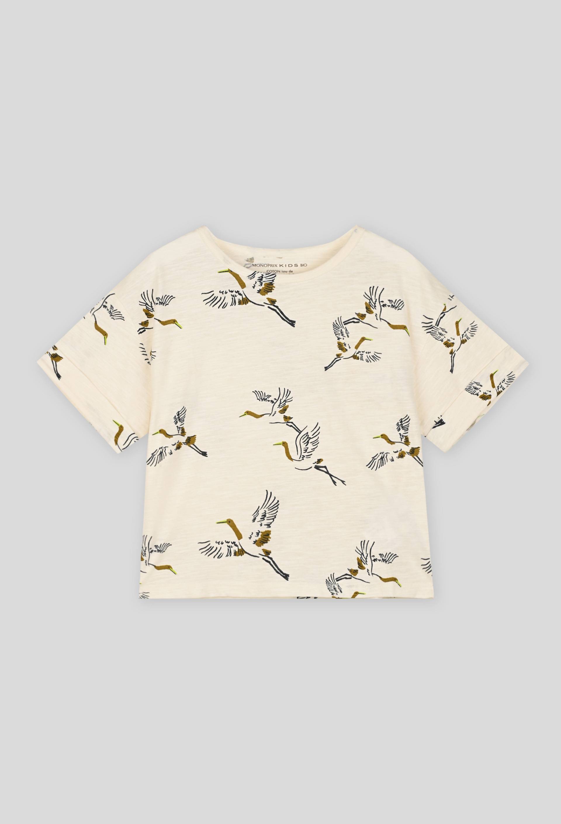T-shirt manches courtes, Ecru, large image number 0