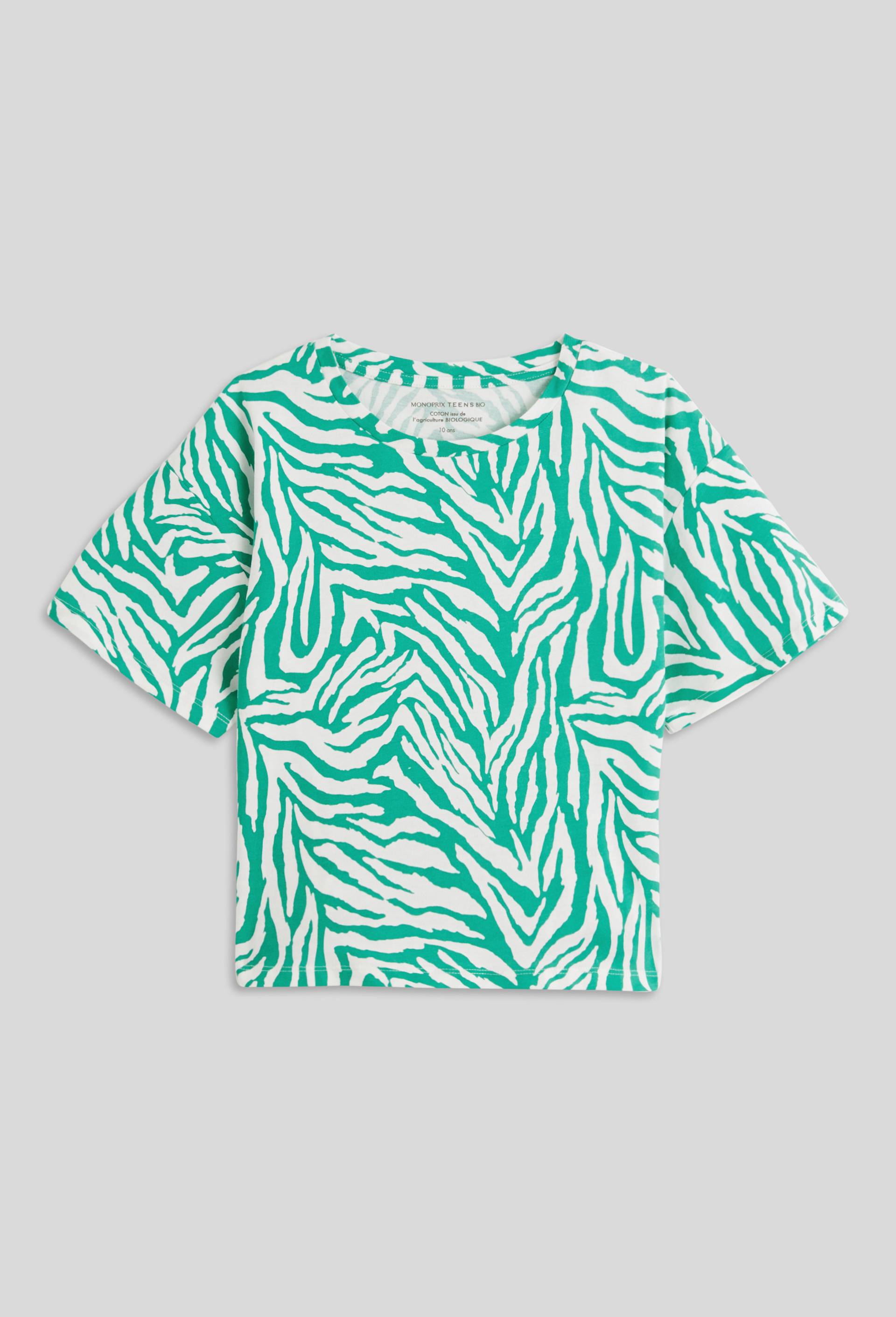 T-shirt manches courtes, Vert, large image number 1