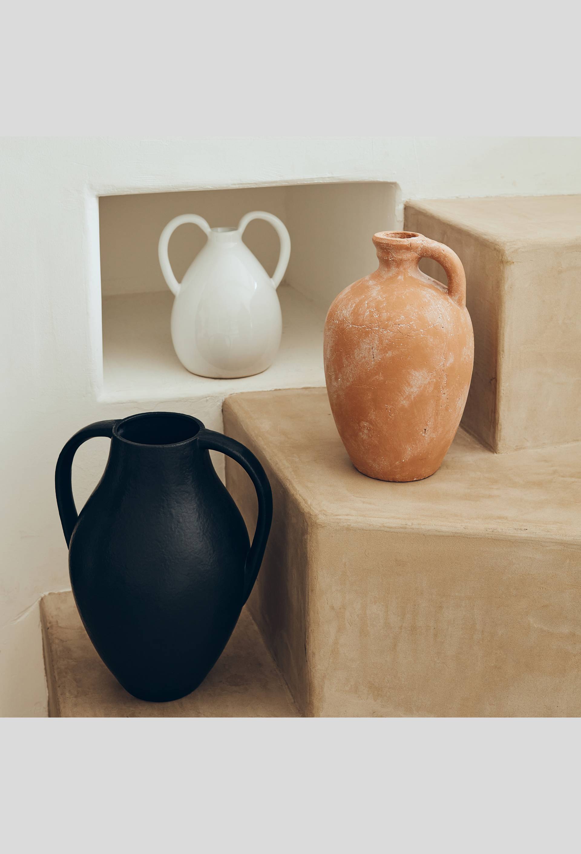 Vase lisse en céramique, Noir, large image number 2.0