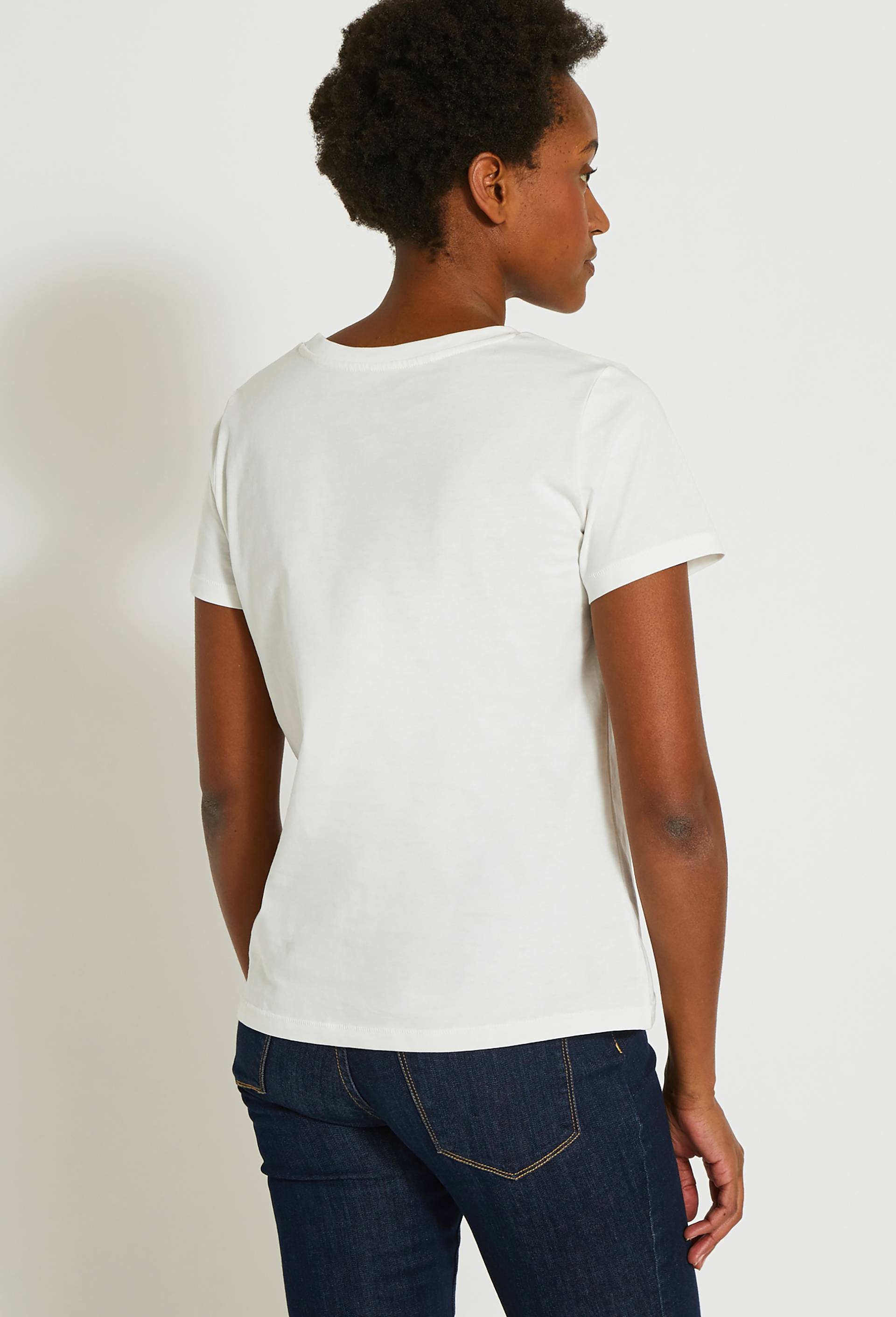 Tee shirt en coton BIO, Ecru, large image number 1.0