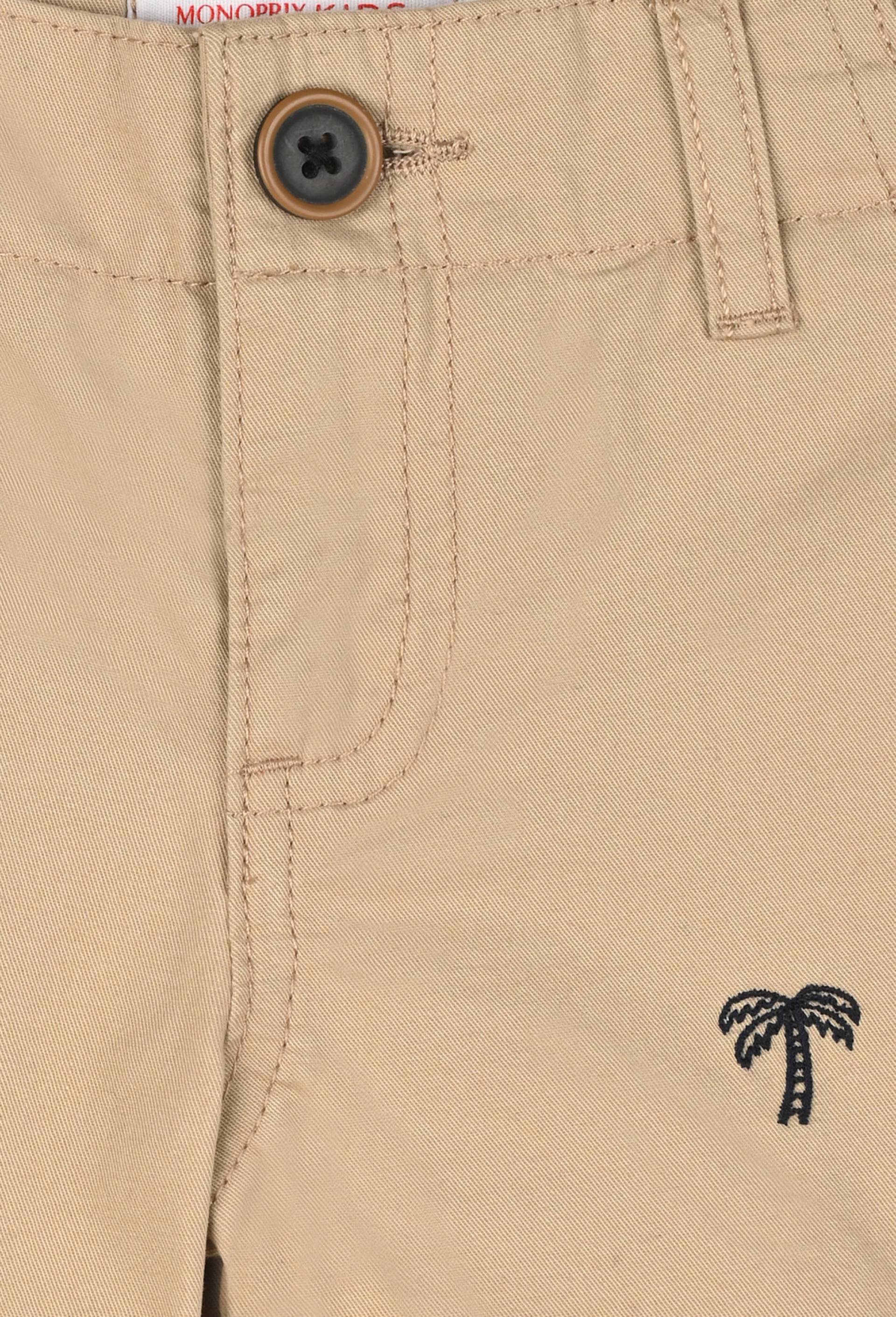 Bermuda droit à motif palmiers, Oeko-Tex, Beige, large image number 2