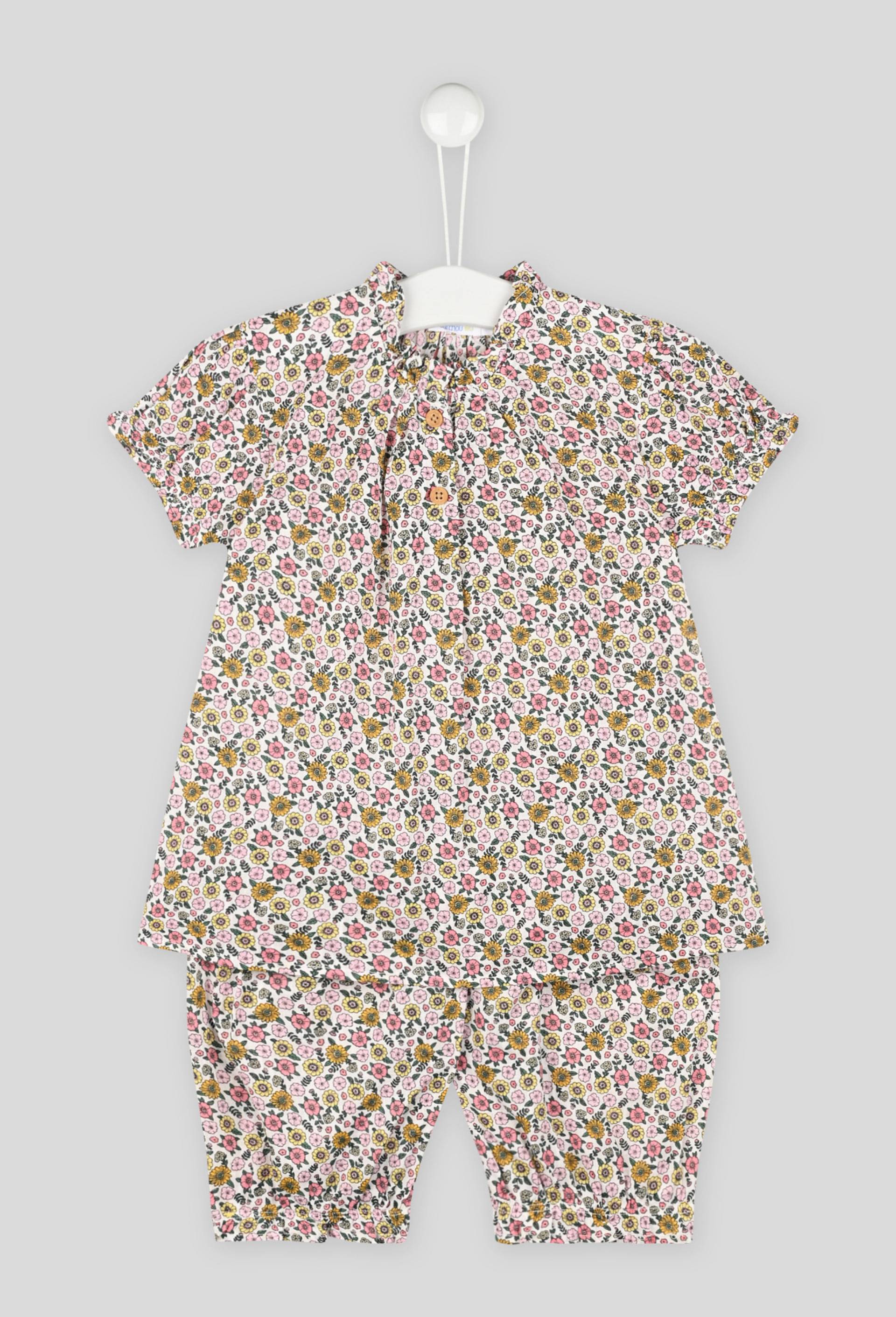 Pyjama imprimé, Ecru, large image number 0