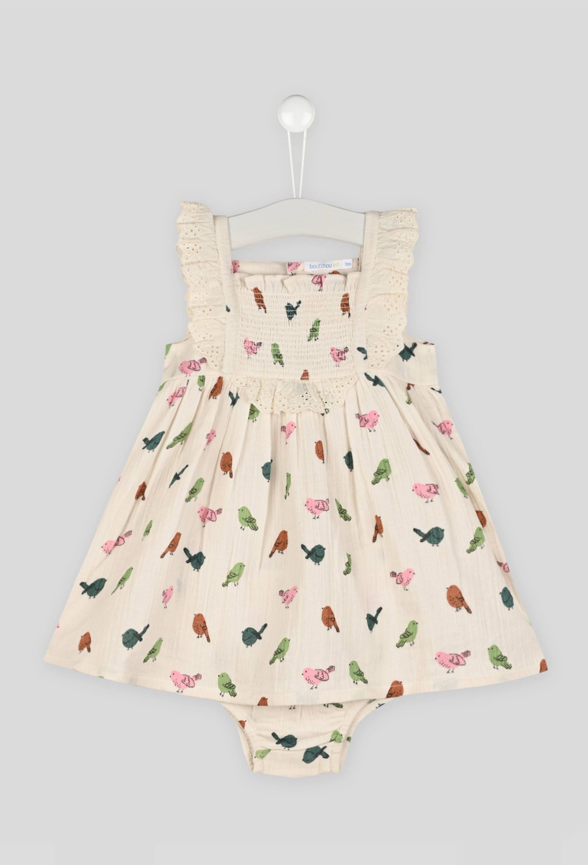 Robe imprimée, Ecru, large image number 0.0
