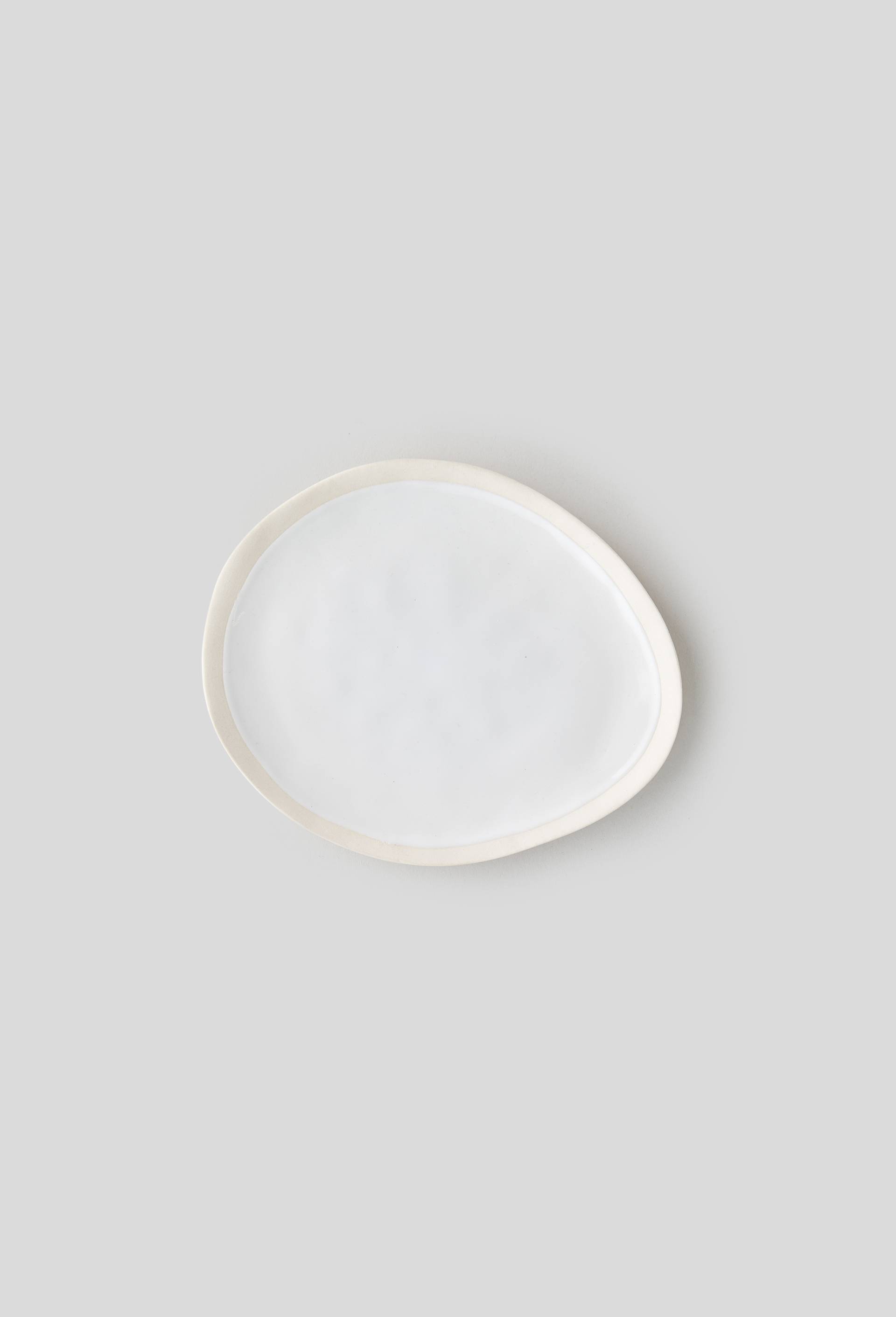 Assiette à dessert biscuit, Blanc, large image number 0