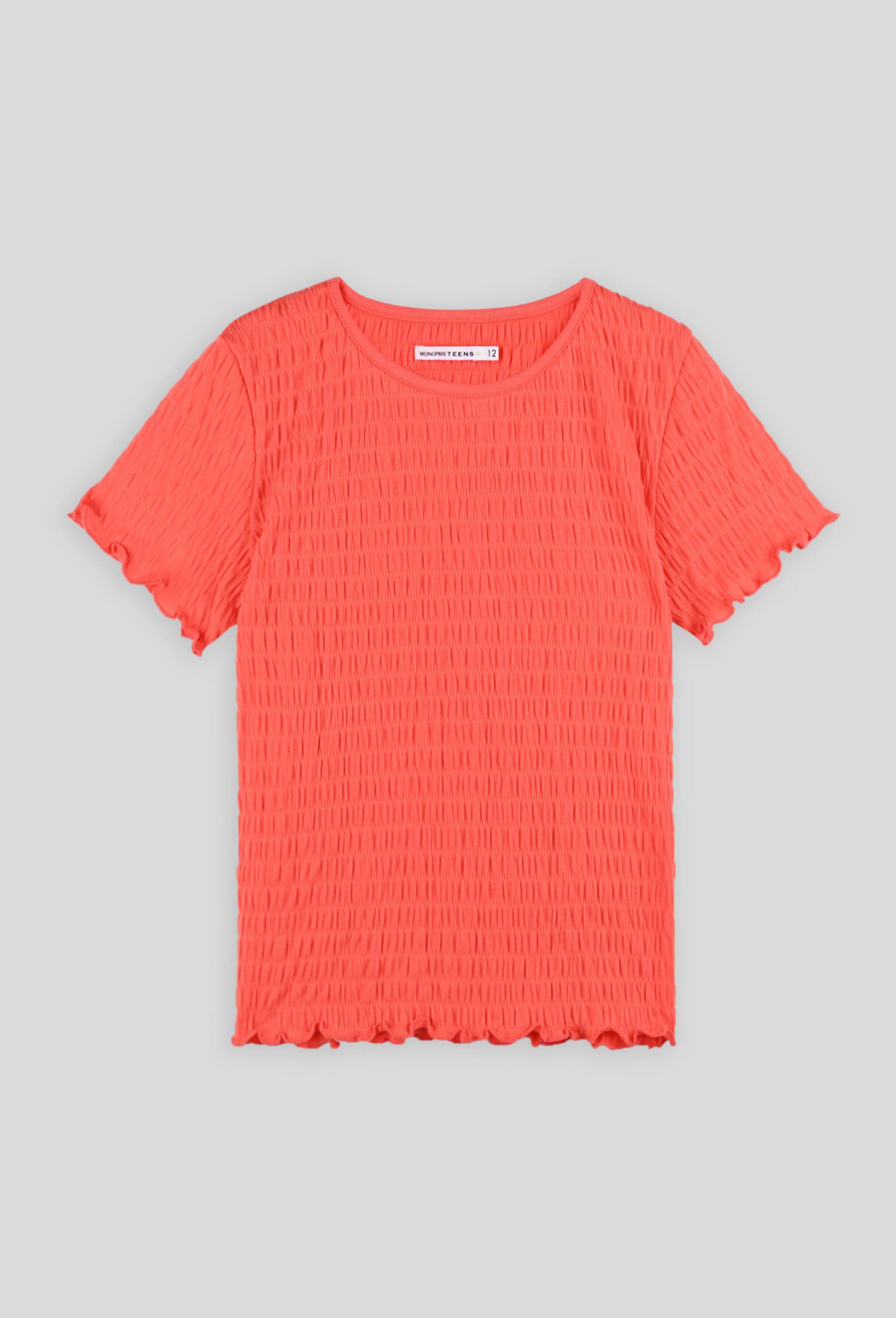 T-shirt manches courtes, Orange clair, large image number 0.0