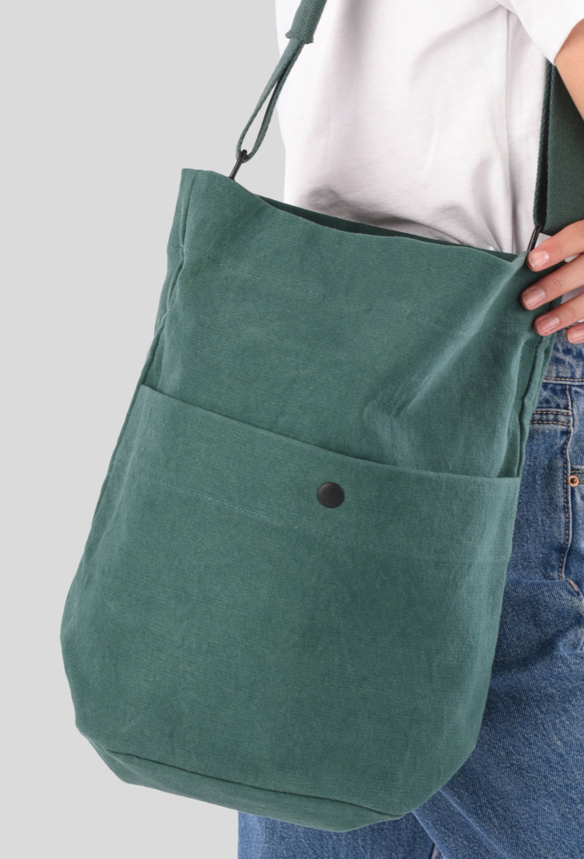 Sac seau en toile, Vert, large image number 1.0