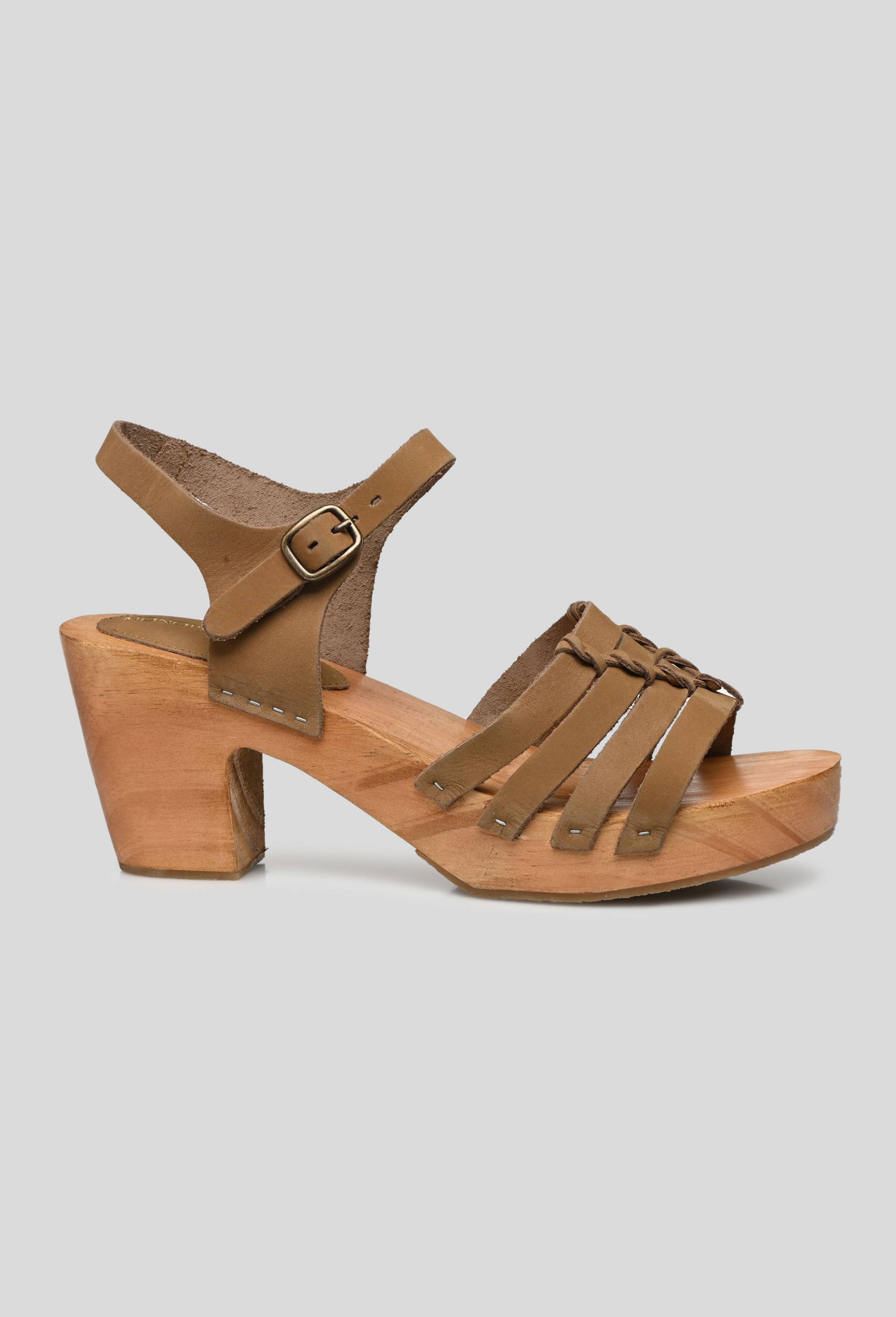 Sabots en cuir, Brun clair, large image number 0