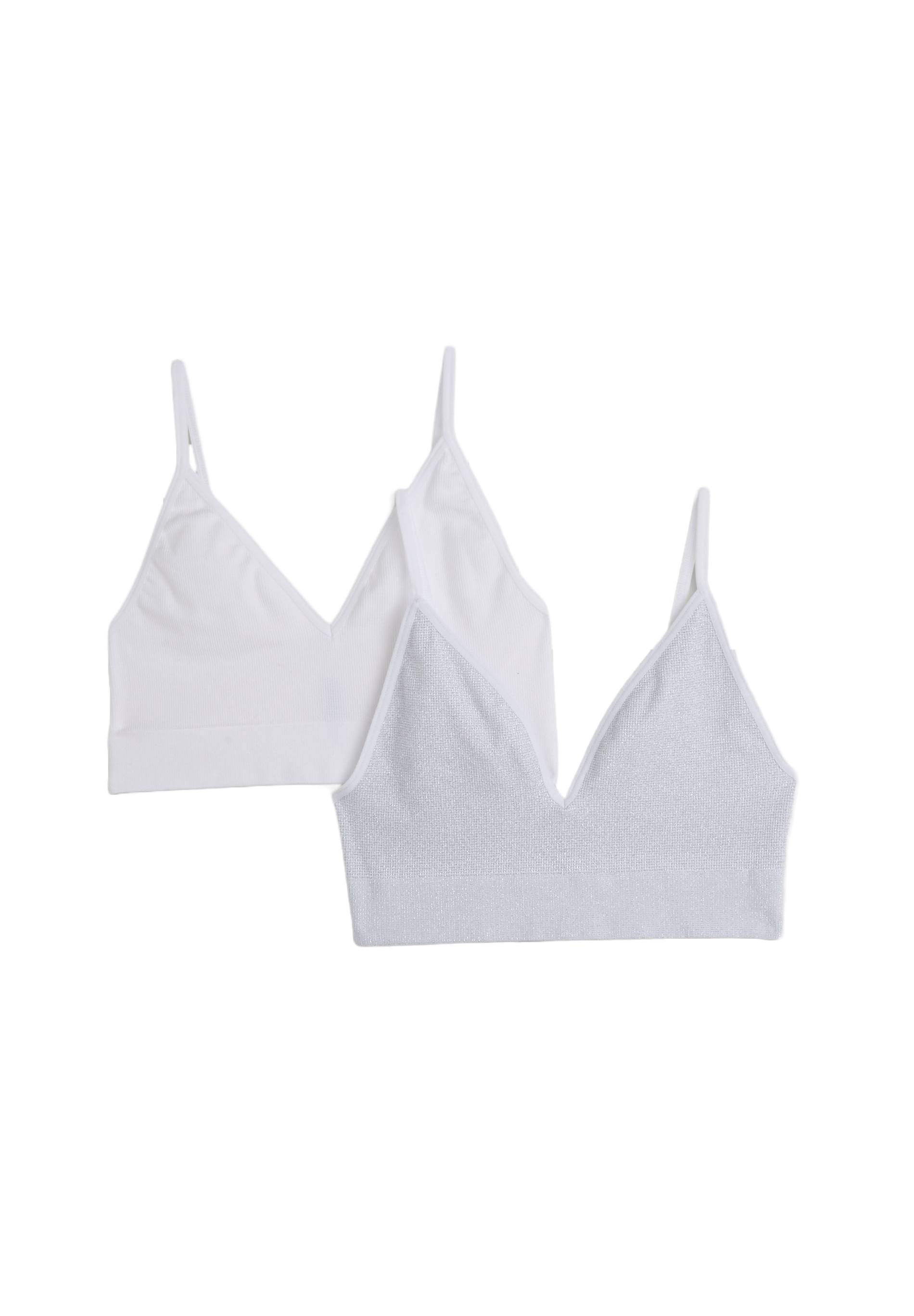 Lot de 2 brassière LISA, Oeko-Tex, Blanc, large image number 2.0