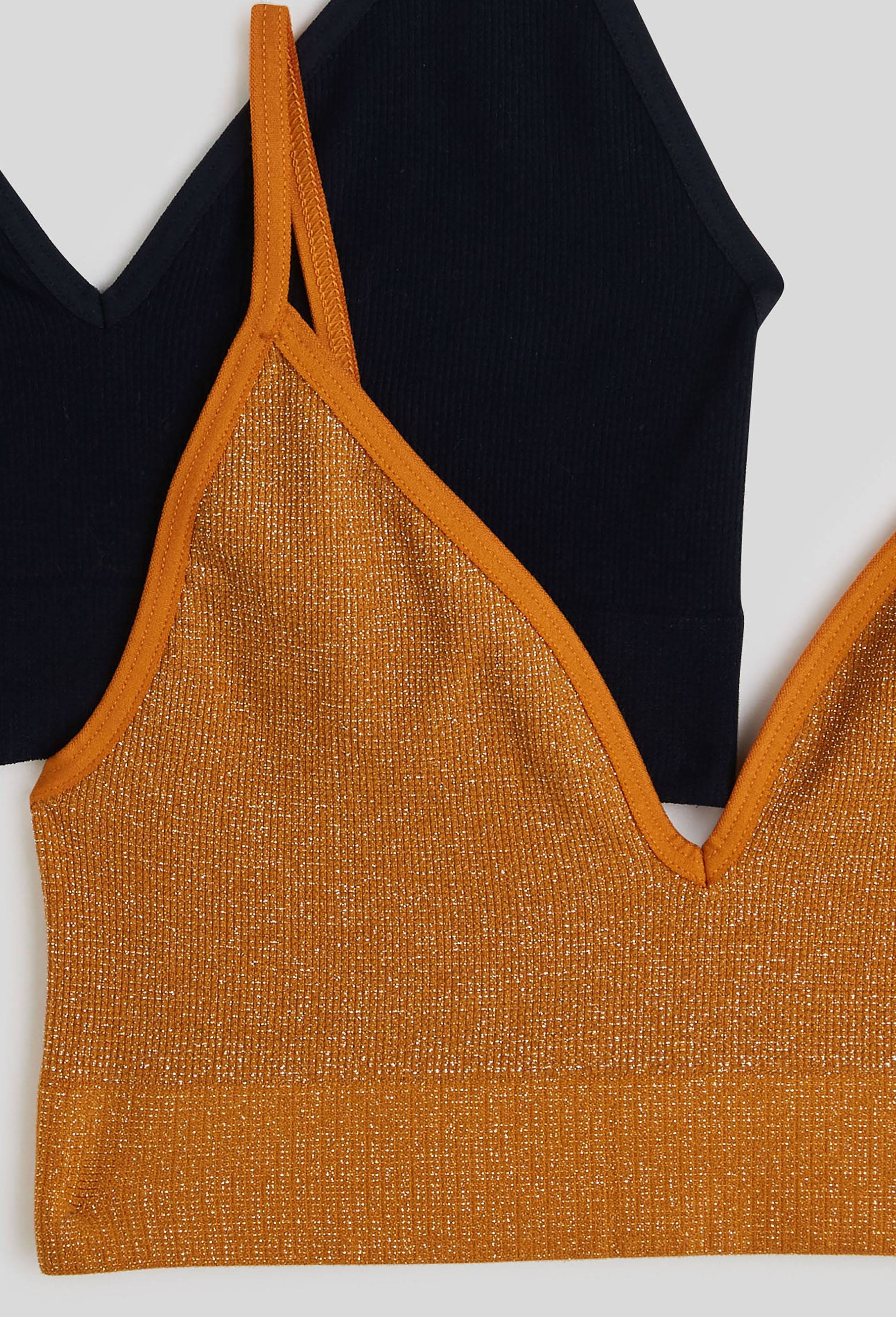 Lot de 2 brassière LISA, Oeko-Tex, Bleu foncé, large image number 1.0