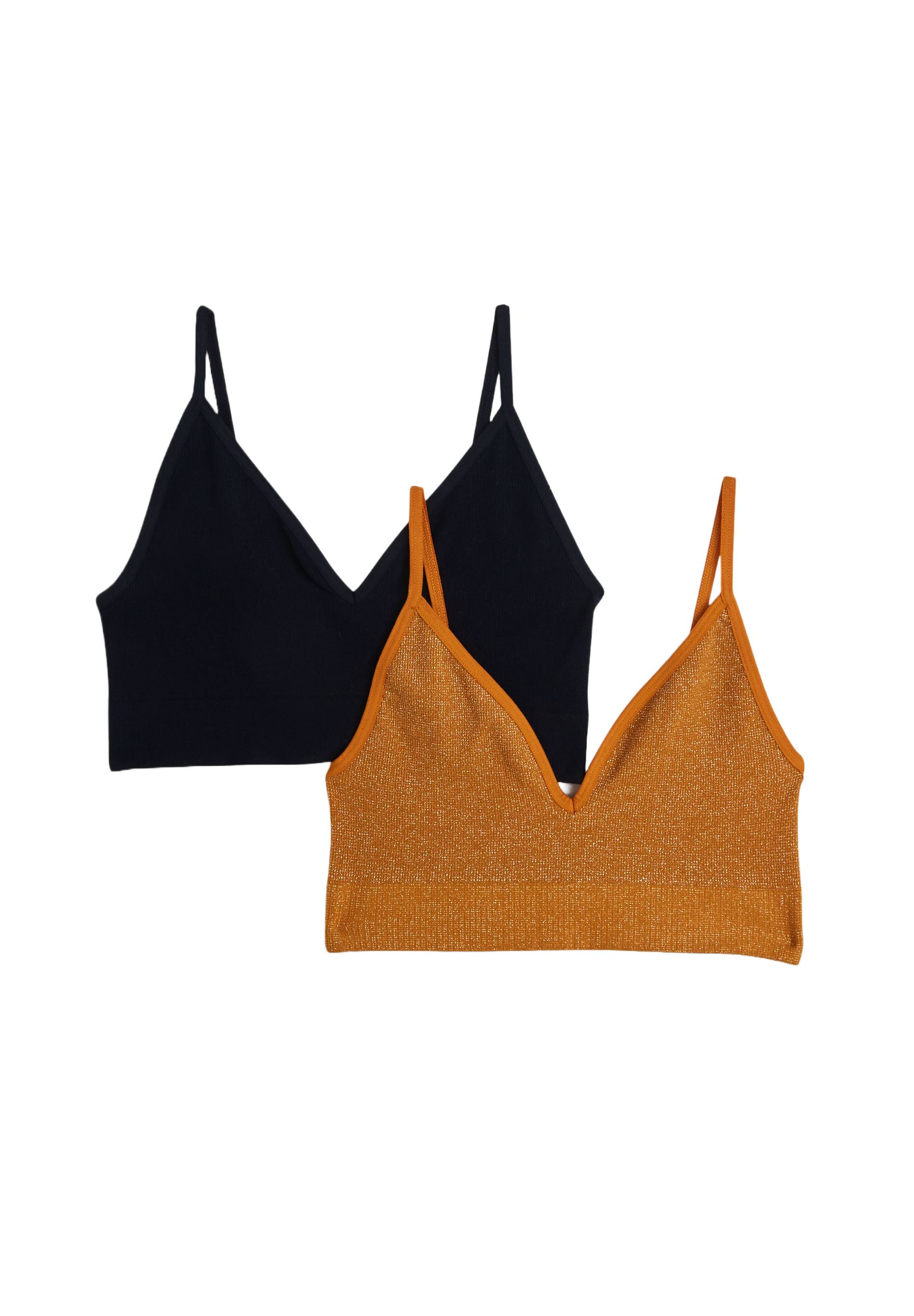 Lot de 2 brassière LISA, Oeko-Tex, Bleu foncé, large image number 2.0