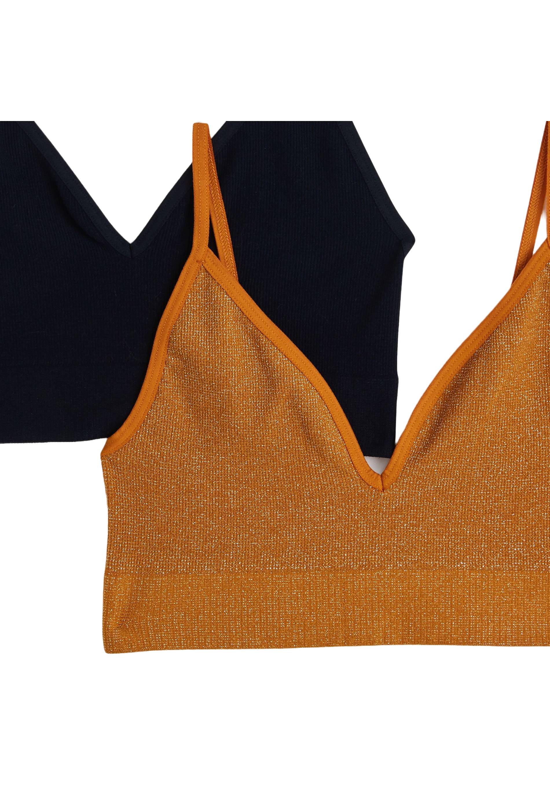 Lot de 2 brassière LISA, Oeko-Tex, Bleu foncé, large image number 3