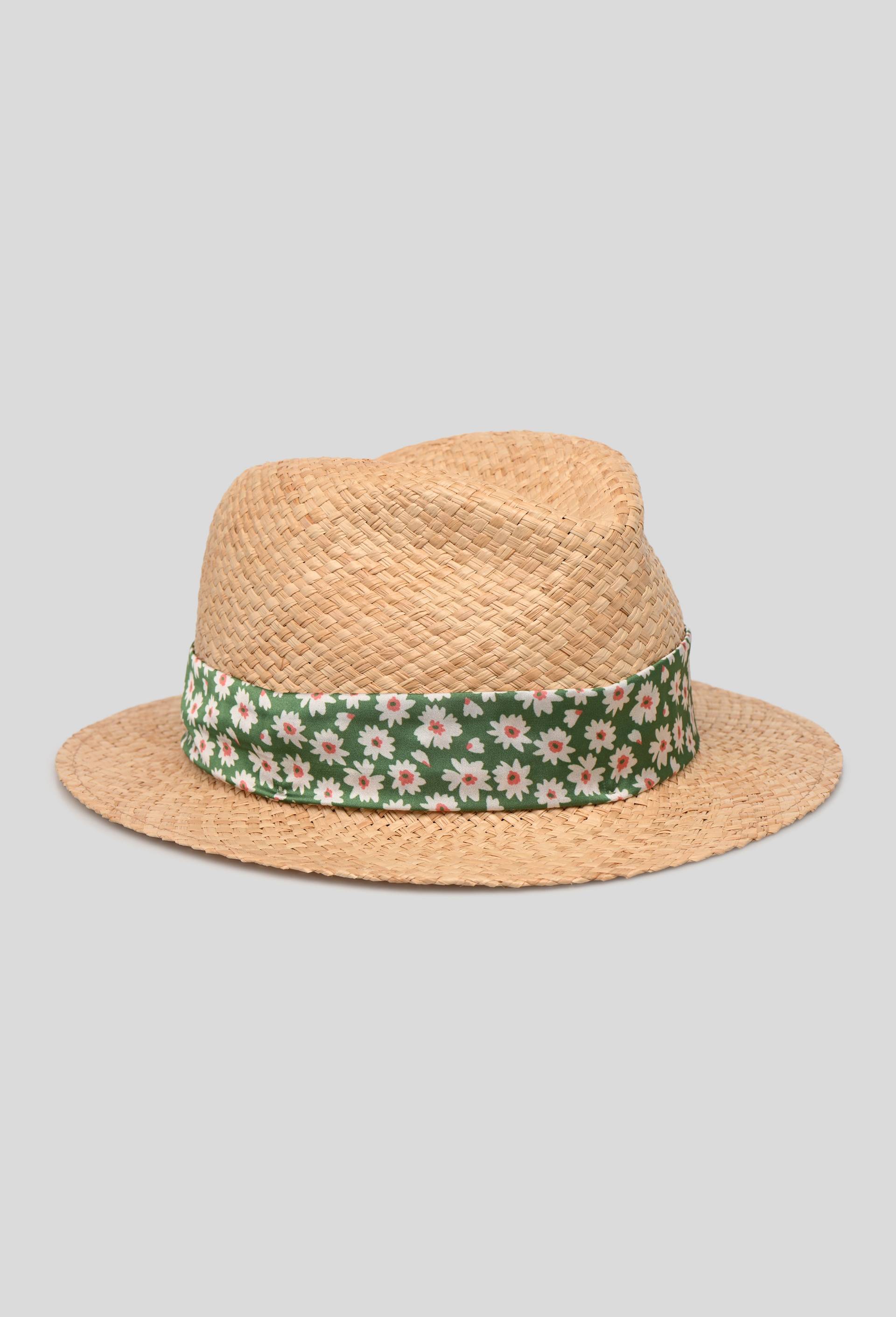 Chapeau de paille fabriqué en Italie, Beige clair, large image number 0