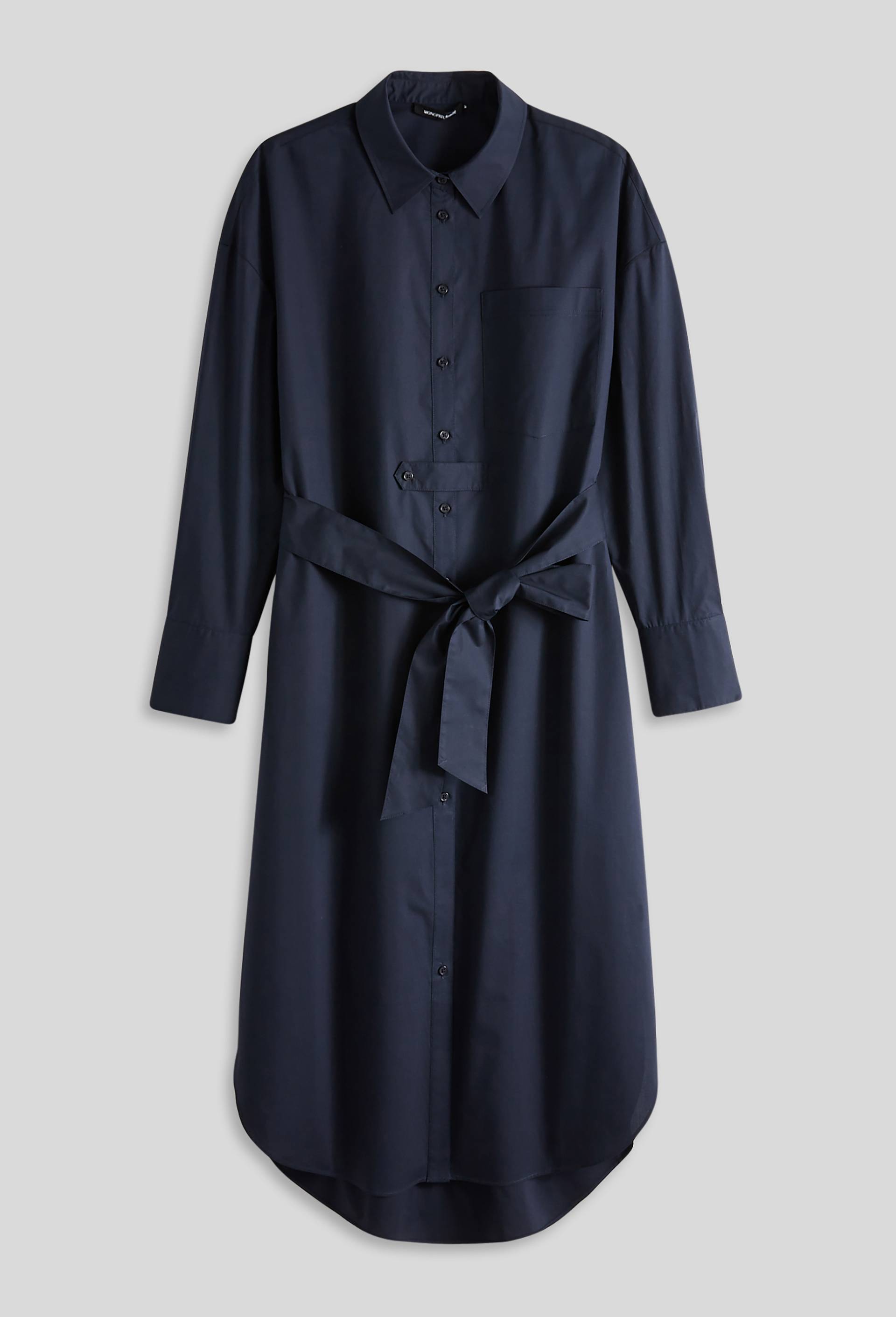 Robe chemise longue, Bleu foncé, large image number 2