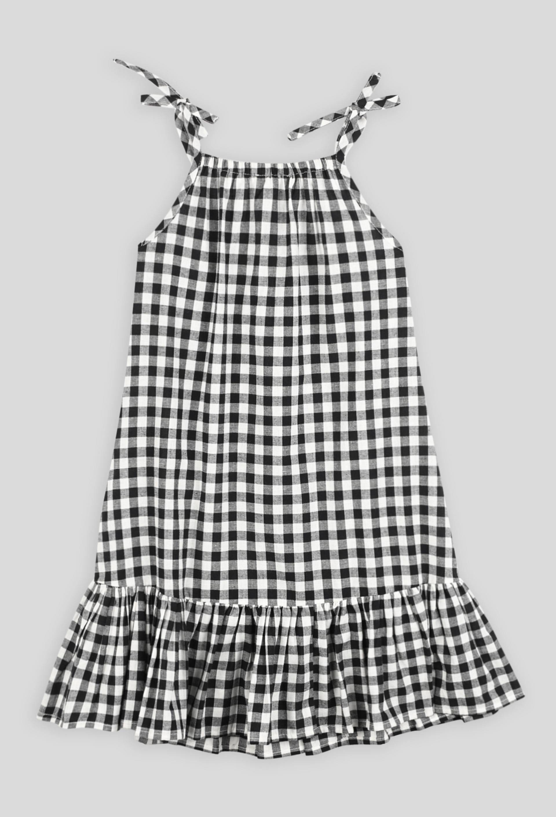 Robe à bretelles, Noir, large image number 1