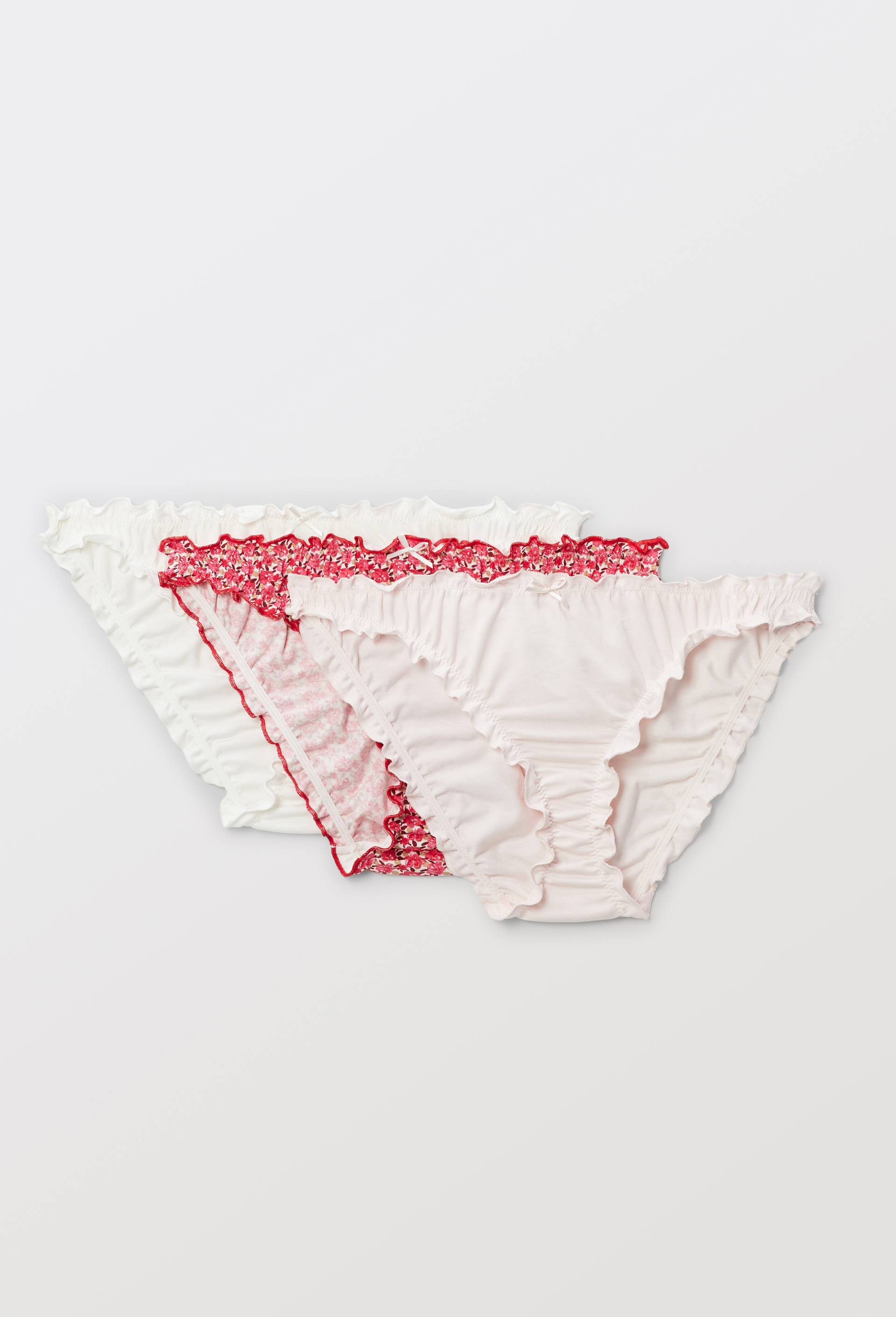 Lot de 3 culottes froufrou JULIE en coton BIO GOTS - MONOPRIX - Modalova