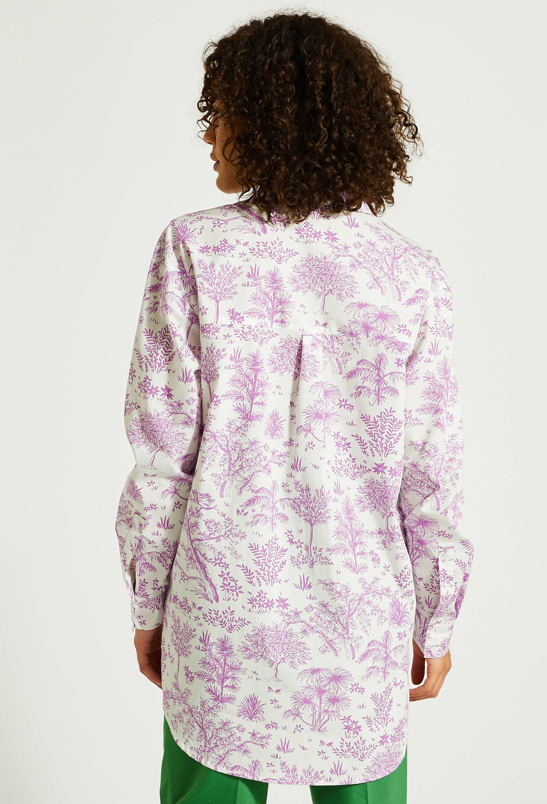 Chemise imprimée, Violet clair, large image number 1