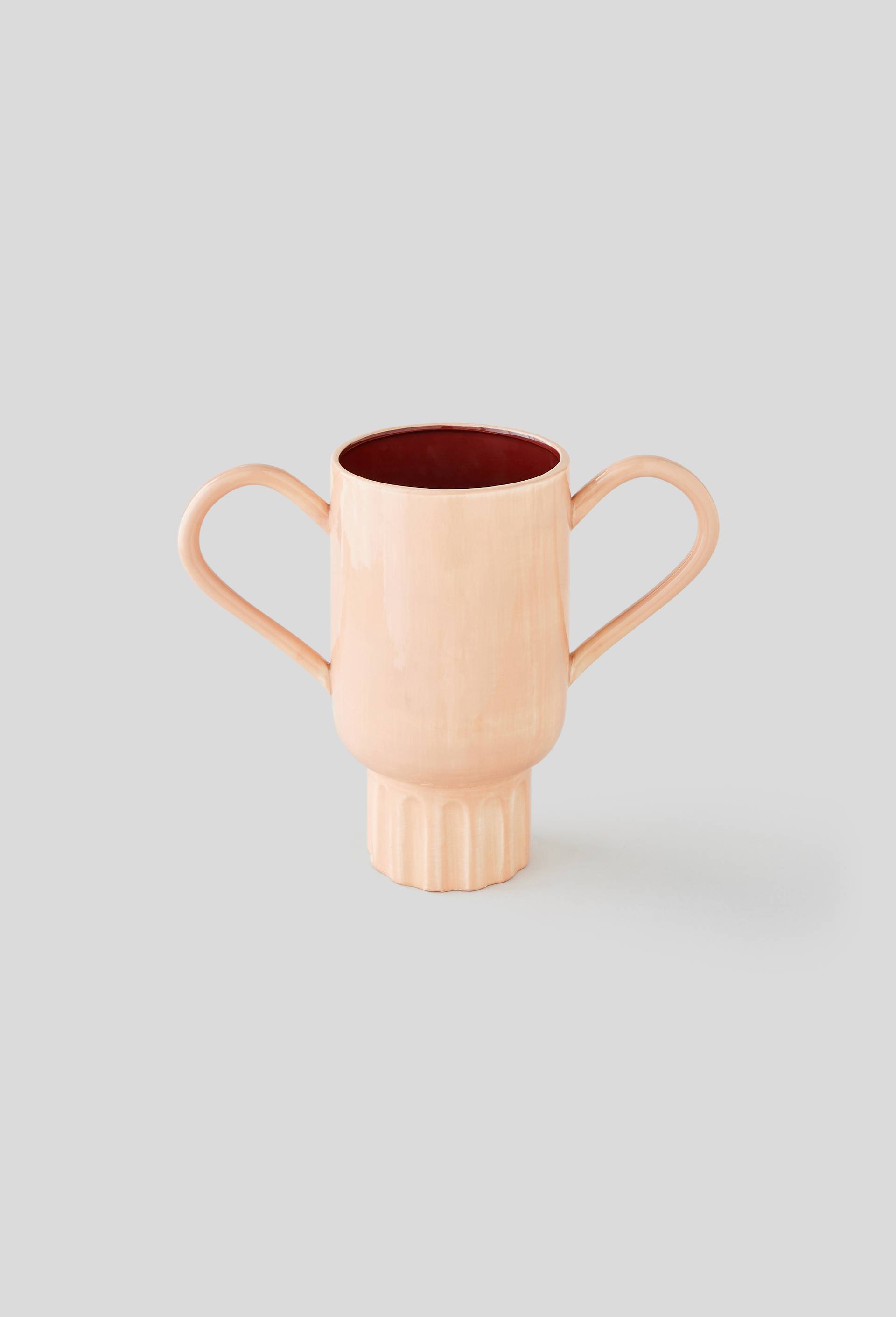 Vase papillon 16,6x36cm - MARGAUX KELLER X MONOPRIX, Rose clair, large image number 0.0