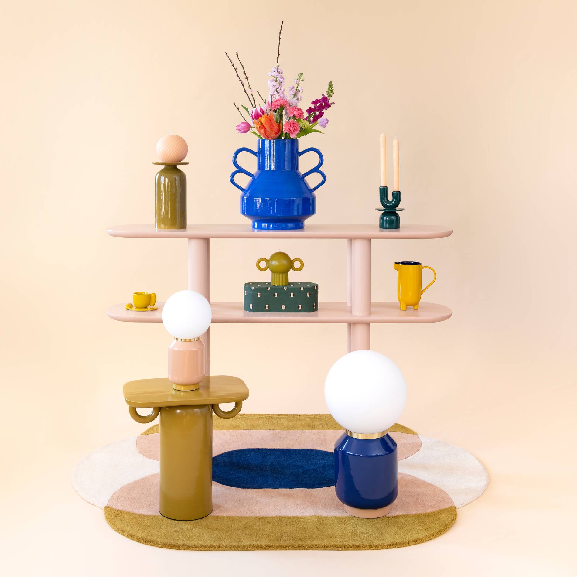 Table d'appoint, 45 x 30 x 45cm, en m&eacute;tal - MARGAUX KELLER X MONOPRIX, Brun clair, large image number 2