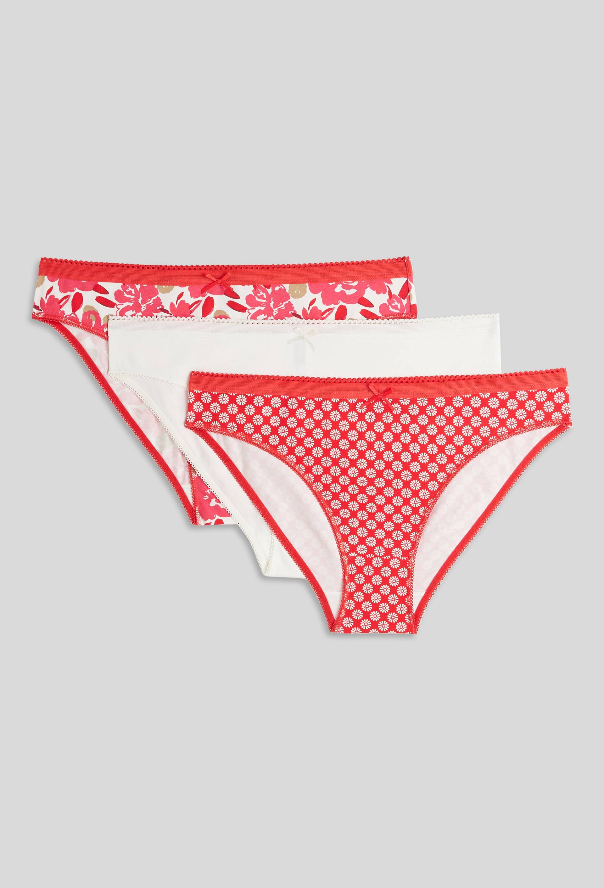 Lot de 3 culottes LEXIE en coton, Oeko-Tex, Ecru, large image number 1.0