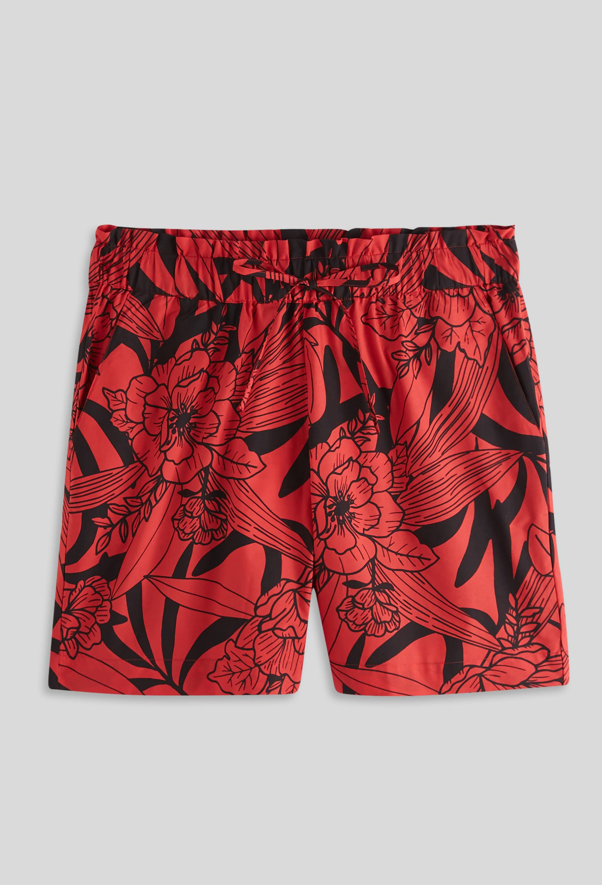 Short en coton imprim&eacute;e, Rouge, large image number 2