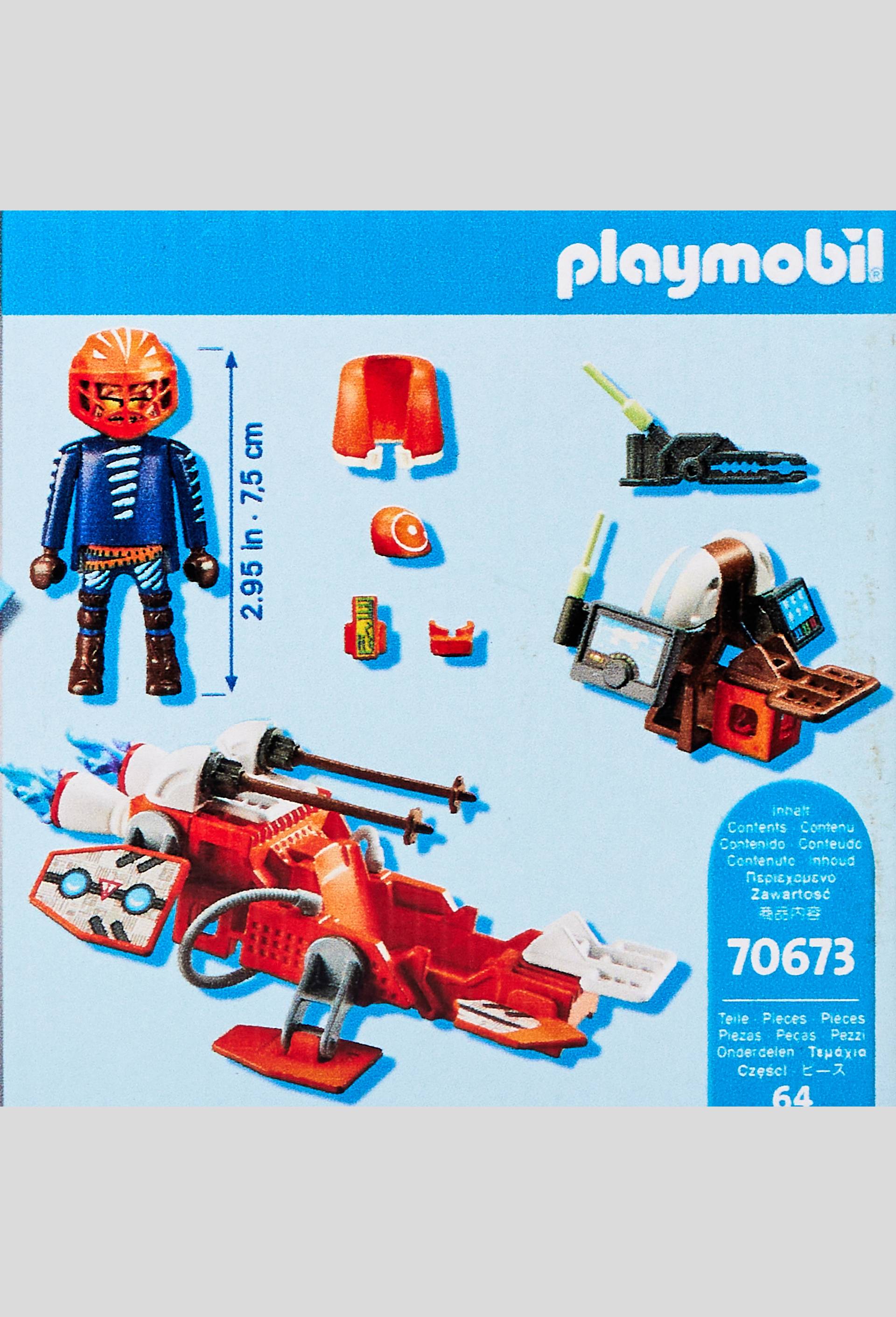 Pilote de motocross Playmobil, Multicolore, large image number 1.0