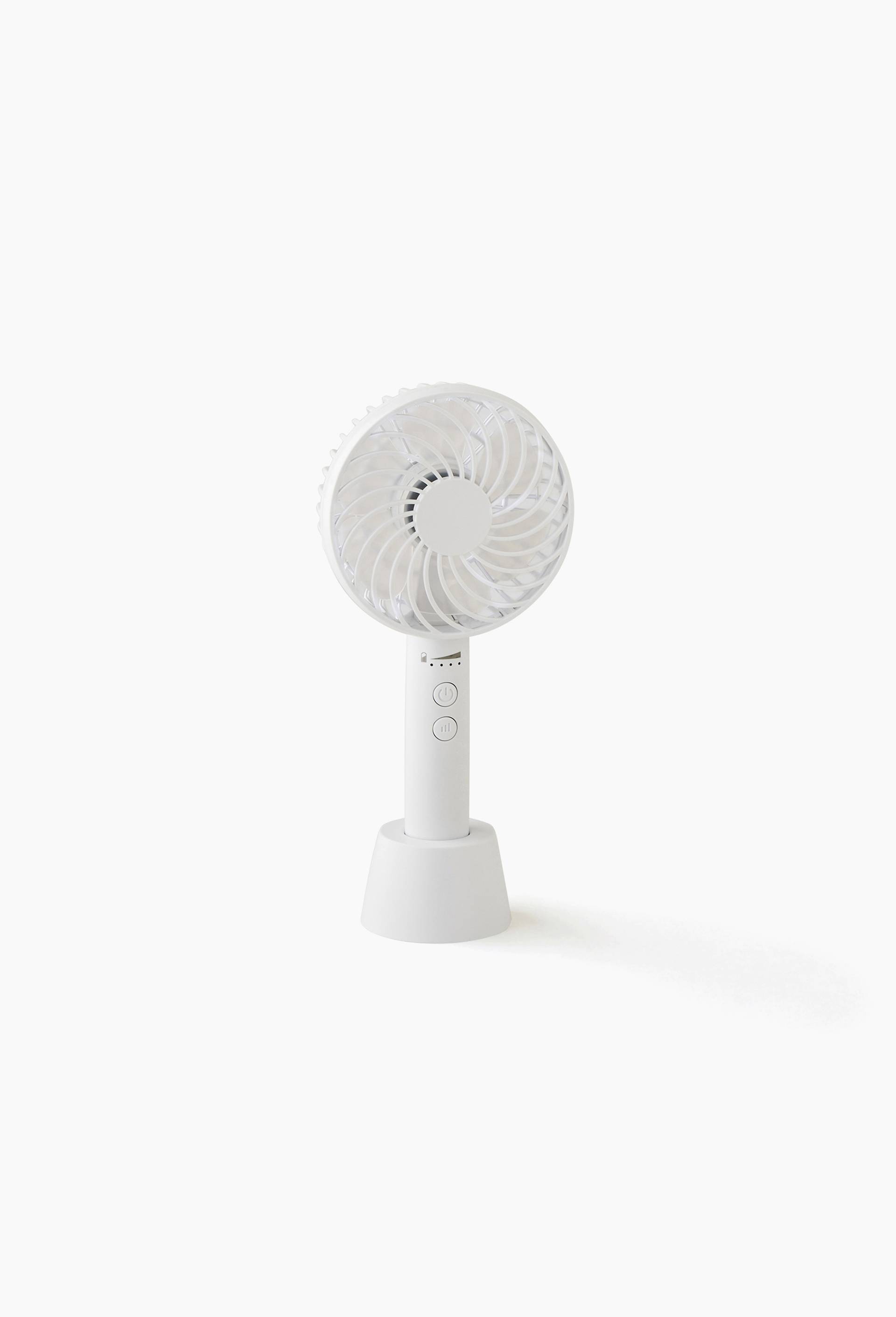 Mini ventilateur portatif, 23cm, Blanc, large image number 0