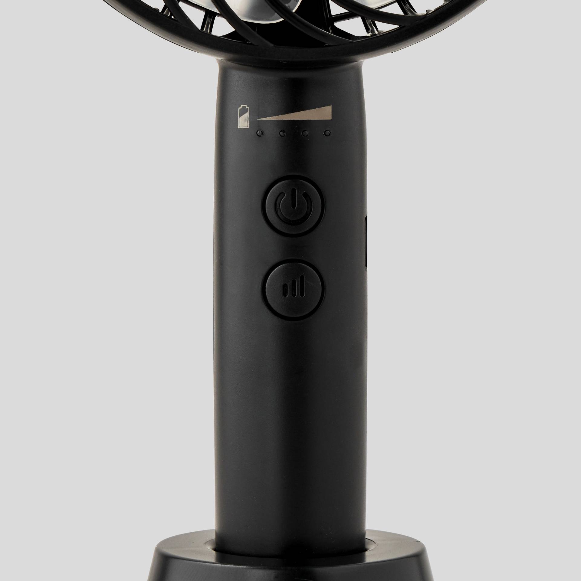 Mini ventilateur portatif, 23cm, Noir, large image number 1