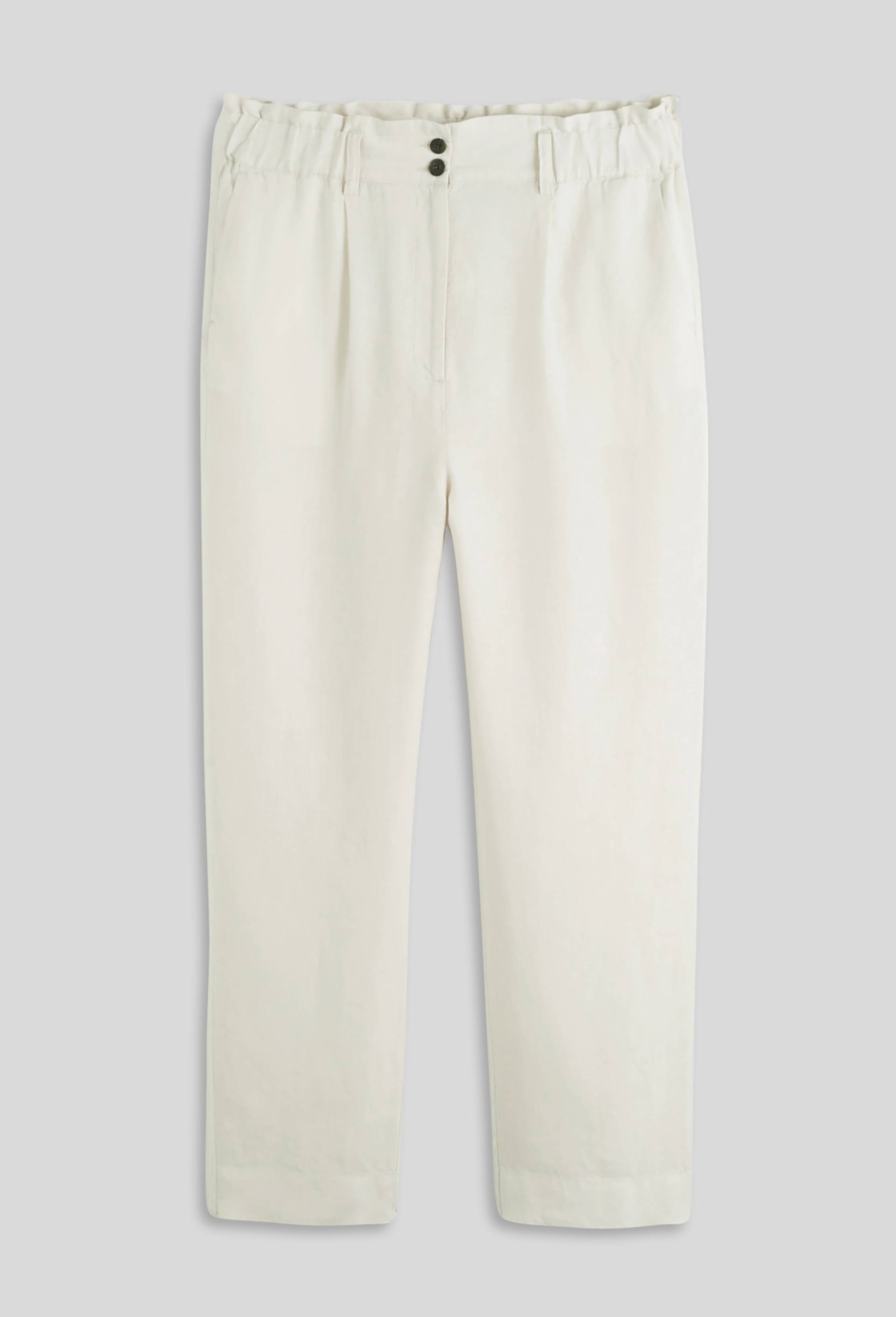 Pantalon en lin taille élastiquée, Beige clair, large image number 2.0