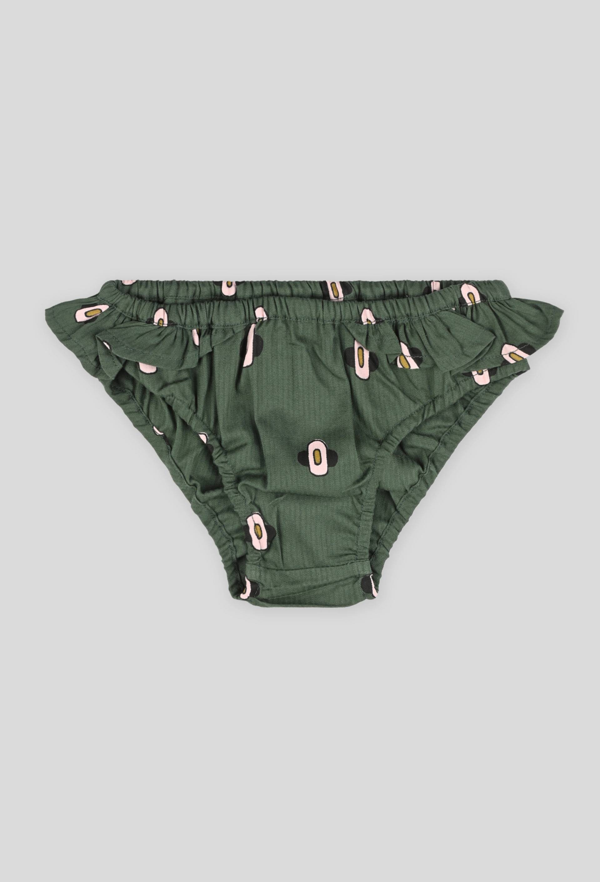 Culotte en coton BIO - Margaux Keller x Monoprix, Vert fonc&eacute;, large image number 0