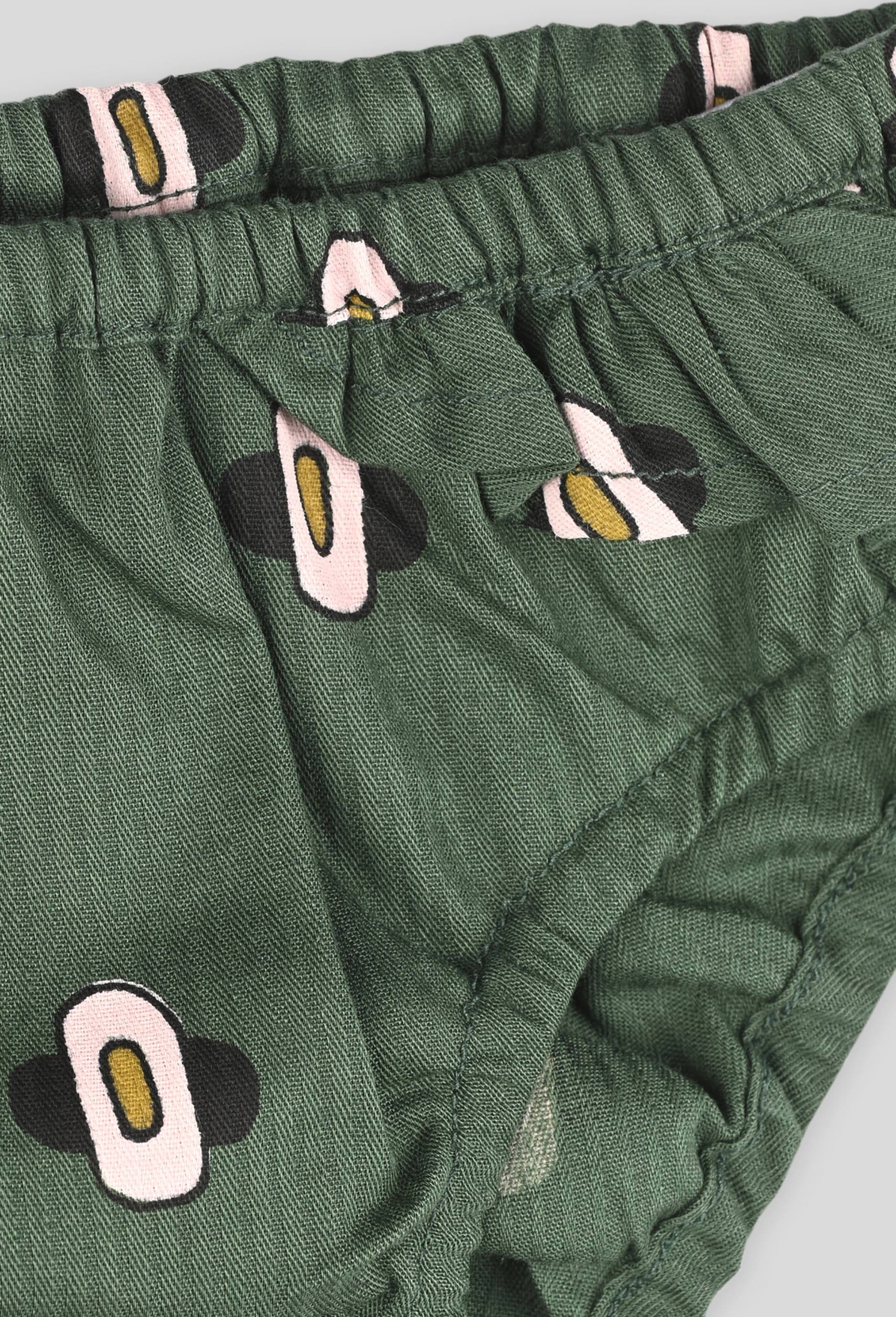 Culotte en coton BIO - Margaux Keller x Monoprix, Vert fonc&eacute;, large image number 2