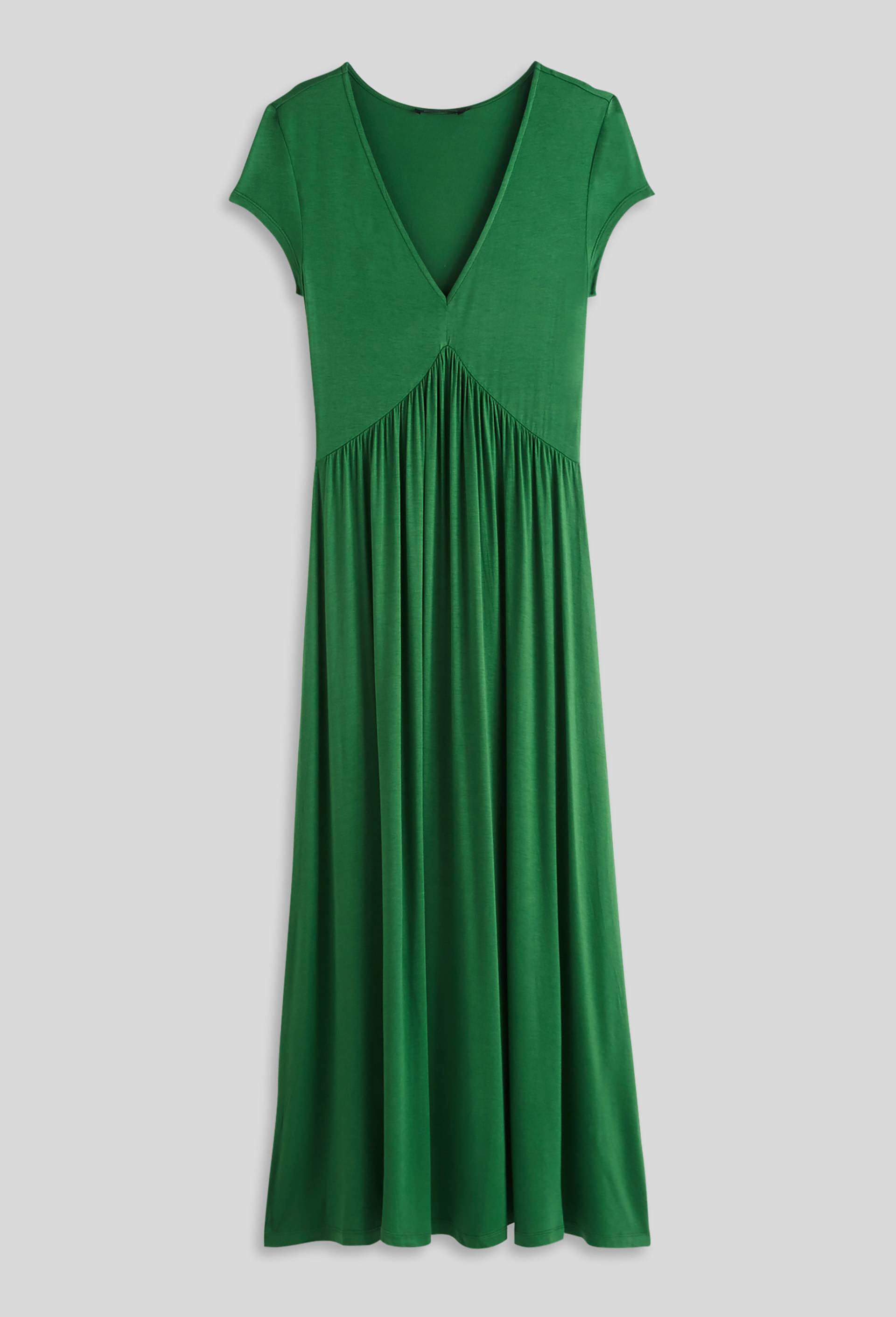 Robe en col V, Vert, large image number 2
