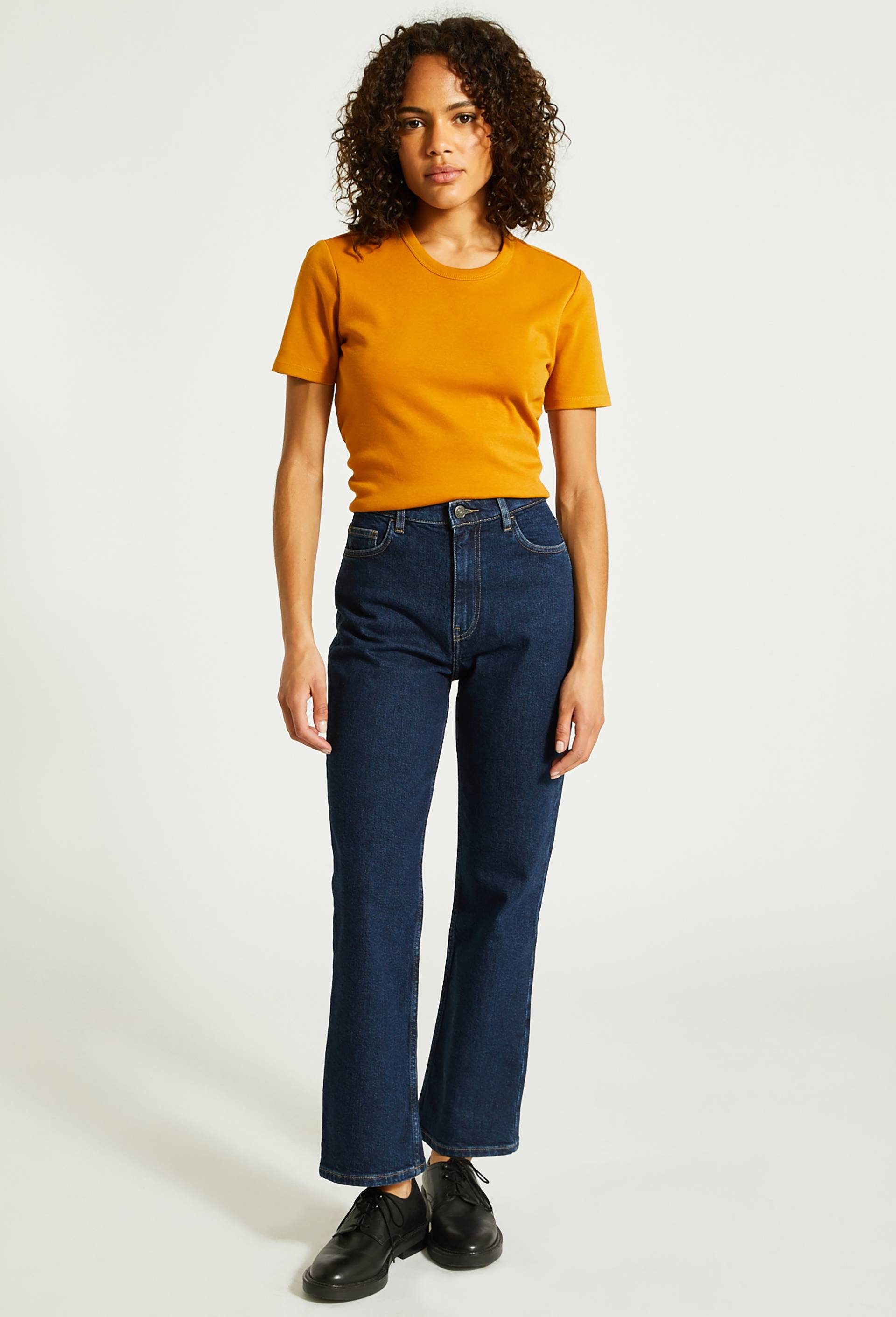Pantalon flare, Bleu foncé, large image number 0.0