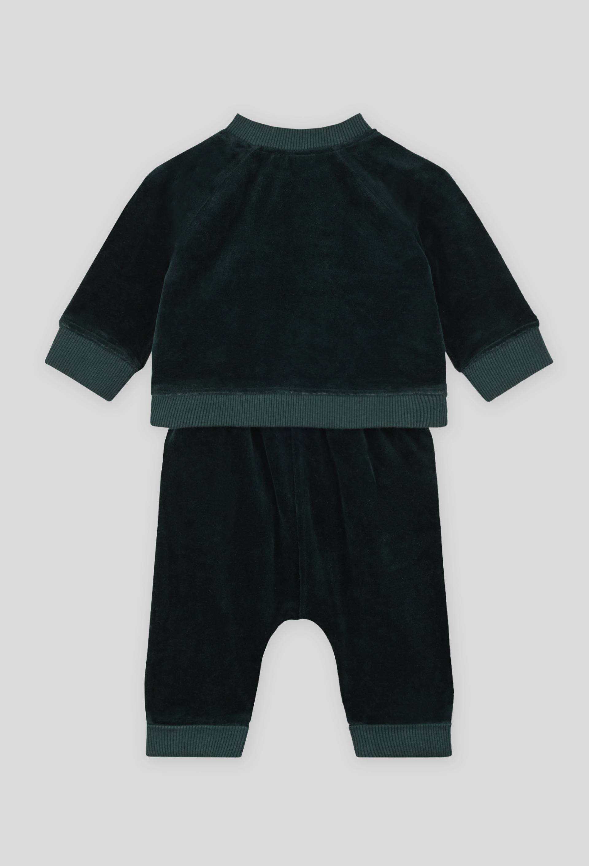 Ensemble velours, certifié Oekotex, Vert foncé, large image number 1.0
