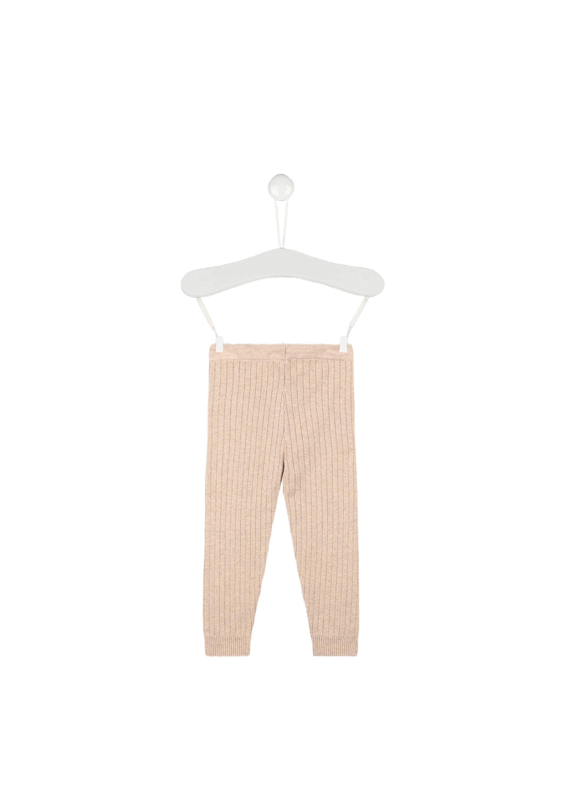 Legging côtelé uni en tricot, Beige, large image number 4